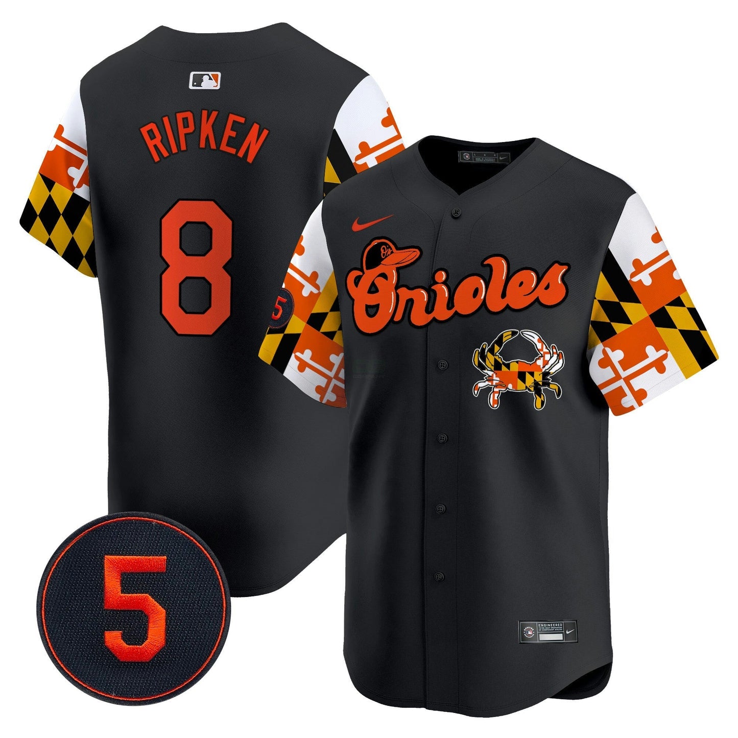 Camisa MLB Men’s Baltimore Robinson Patch Vapor Premier Limited Jersey V7