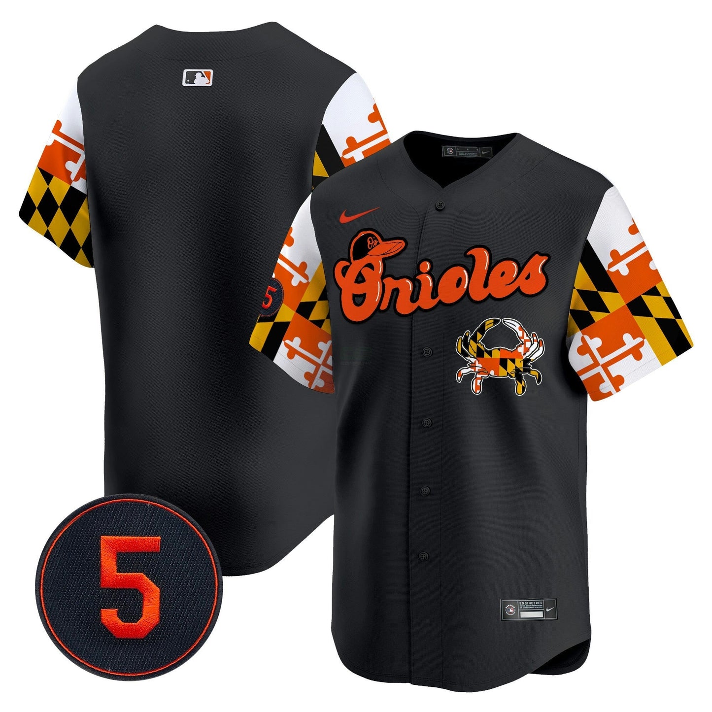 Camisa MLB Men’s Baltimore Robinson Patch Vapor Premier Limited Jersey V7