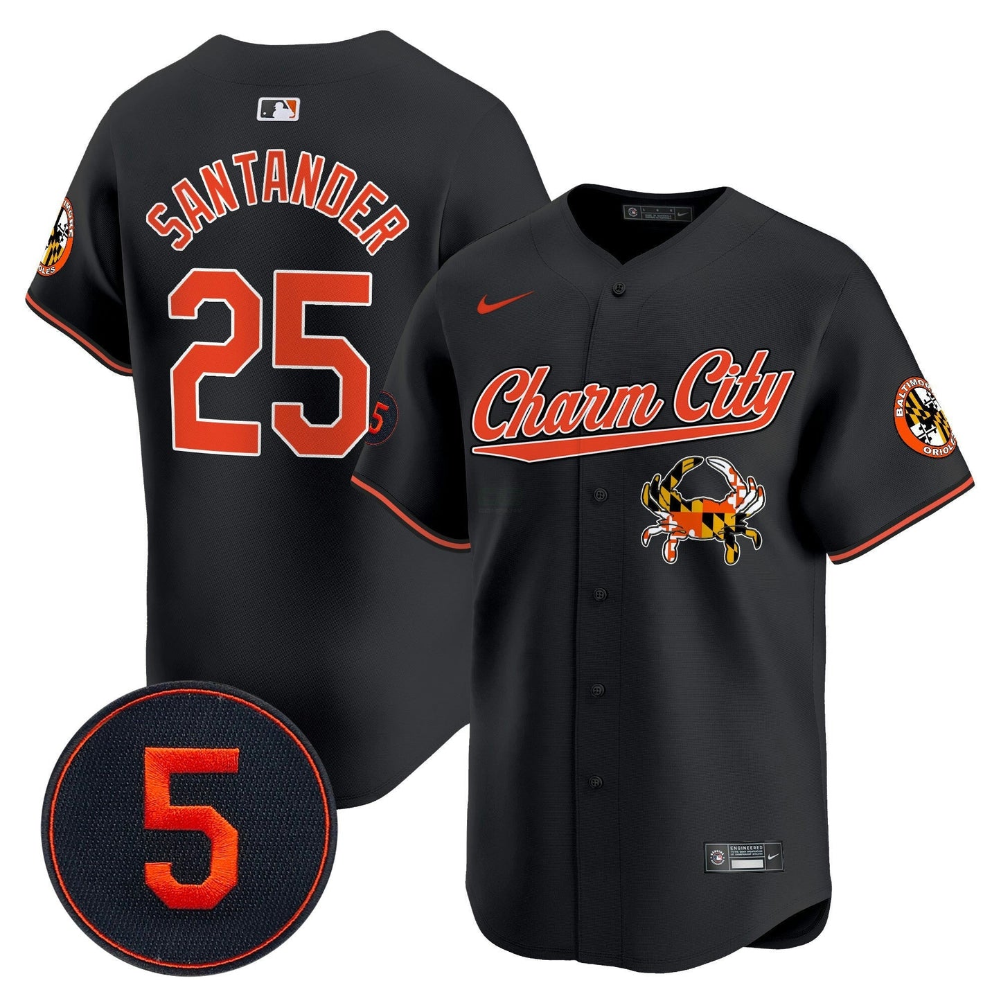 Camisa MLB Men’s Baltimore Robinson Patch Vapor Premier Limited Jersey V8