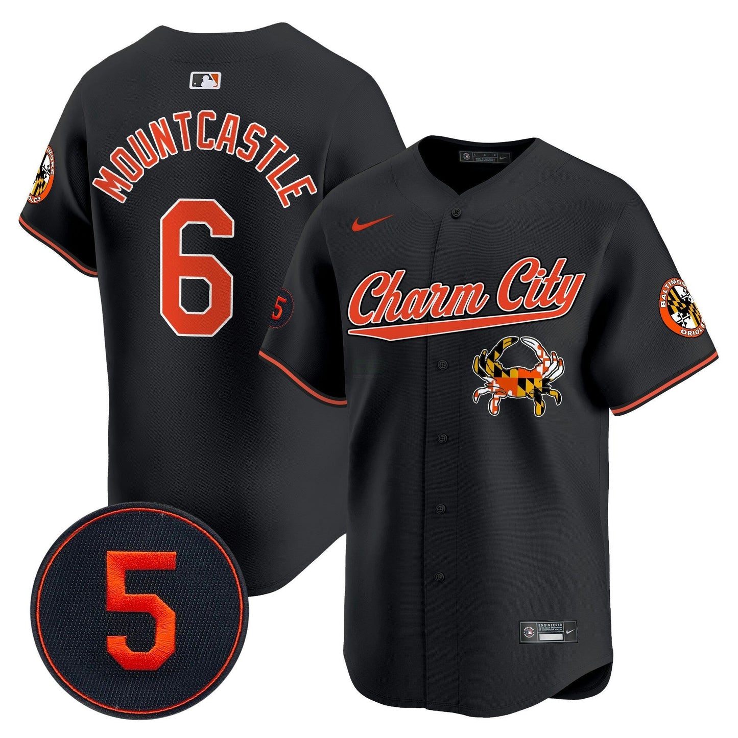 Camisa MLB Men’s Baltimore Robinson Patch Vapor Premier Limited Jersey V8