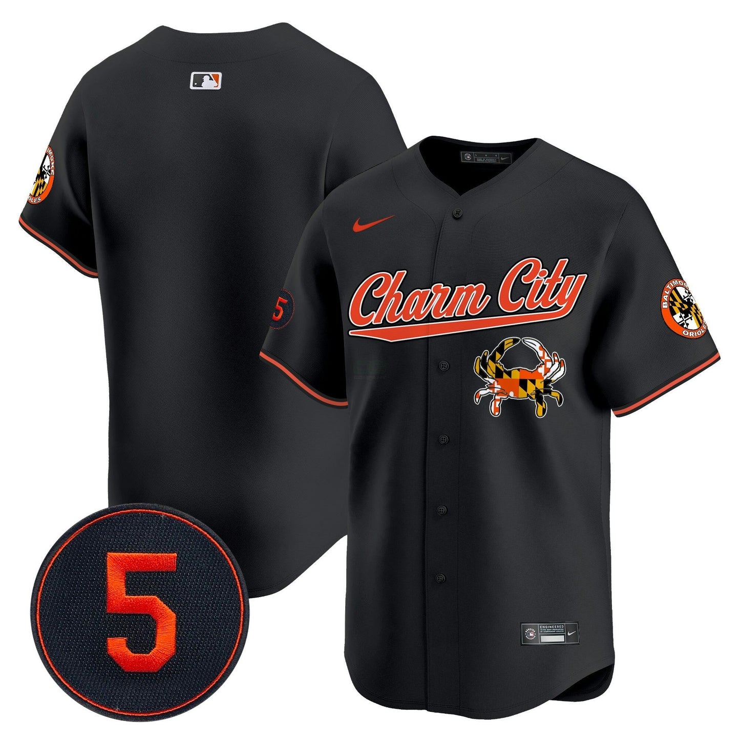 Camisa MLB Men’s Baltimore Robinson Patch Vapor Premier Limited Jersey V8