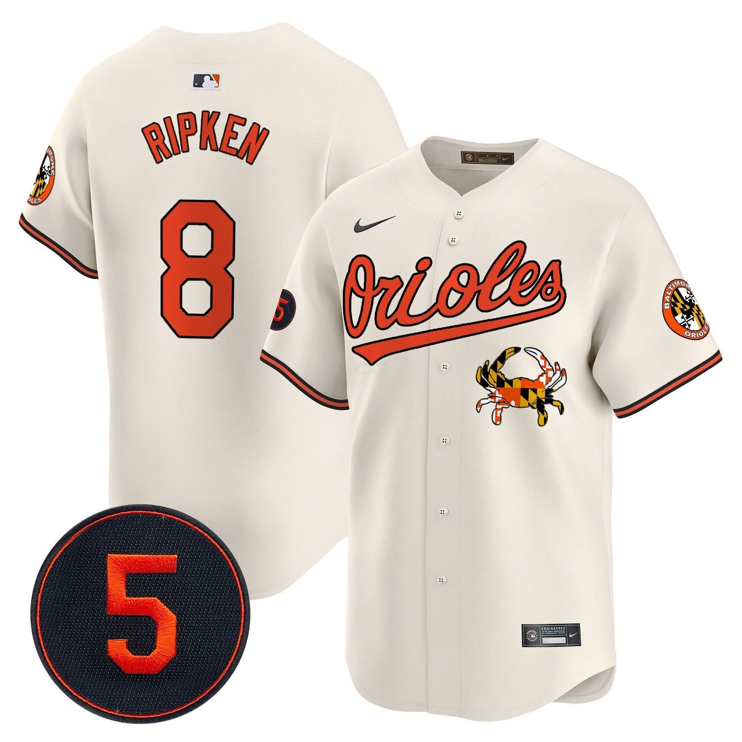 Camisa MLB Men’s Baltimore Robinson Patch Vapor Premier Limited Jersey V9