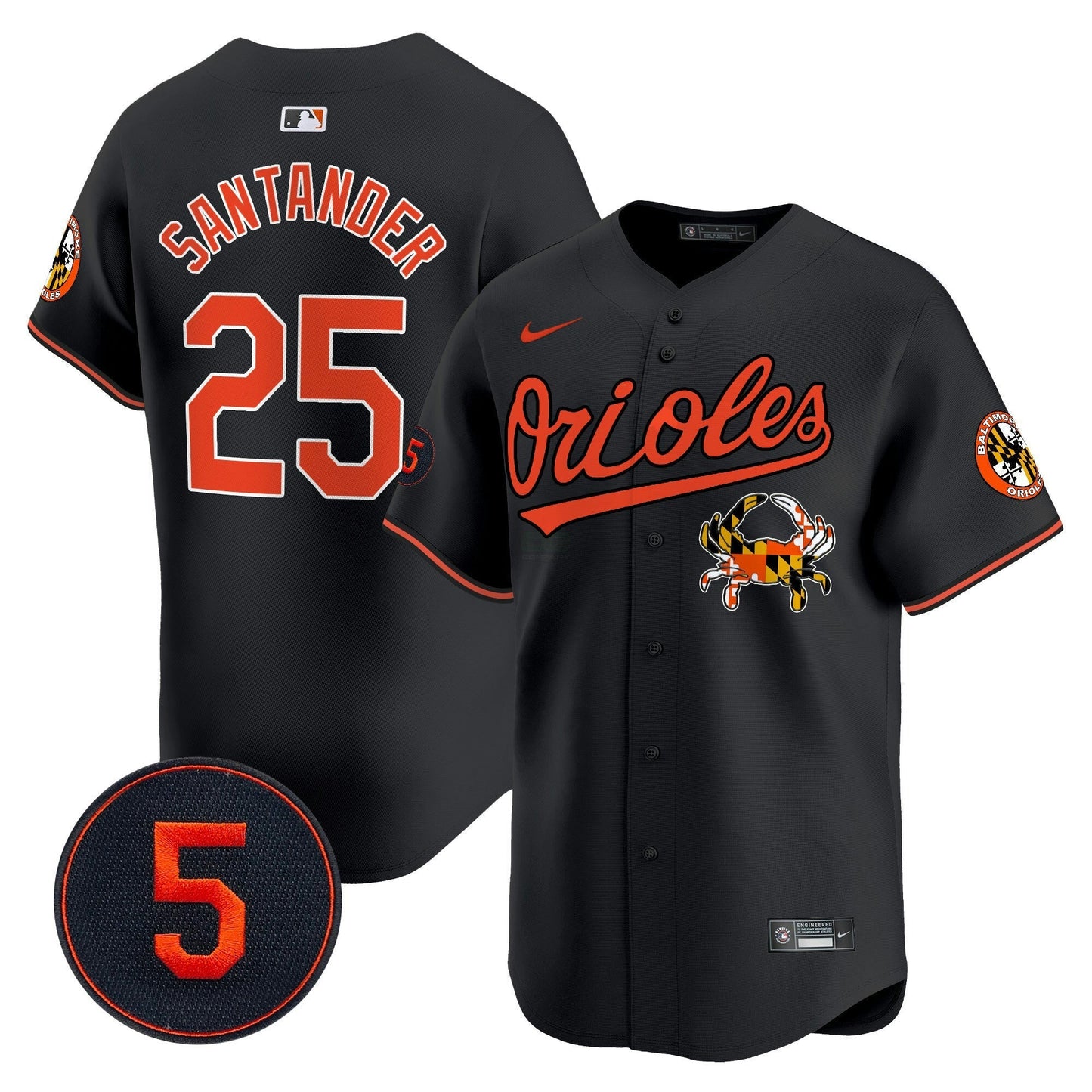 Camisa MLB Men’s Baltimore Robinson Patch Vapor Premier Limited Jersey V9