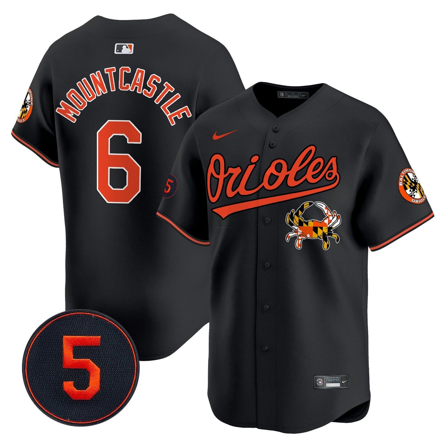 Camisa MLB Men’s Baltimore Robinson Patch Vapor Premier Limited Jersey V9