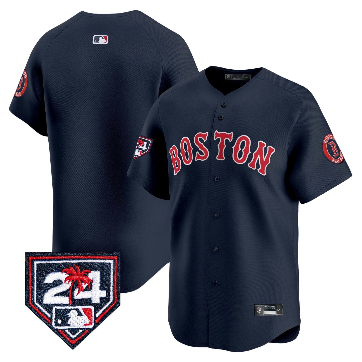 Camisa MLB Men’s Boston 2024 Spring Training Patch Vapor Premier Limited Jersey