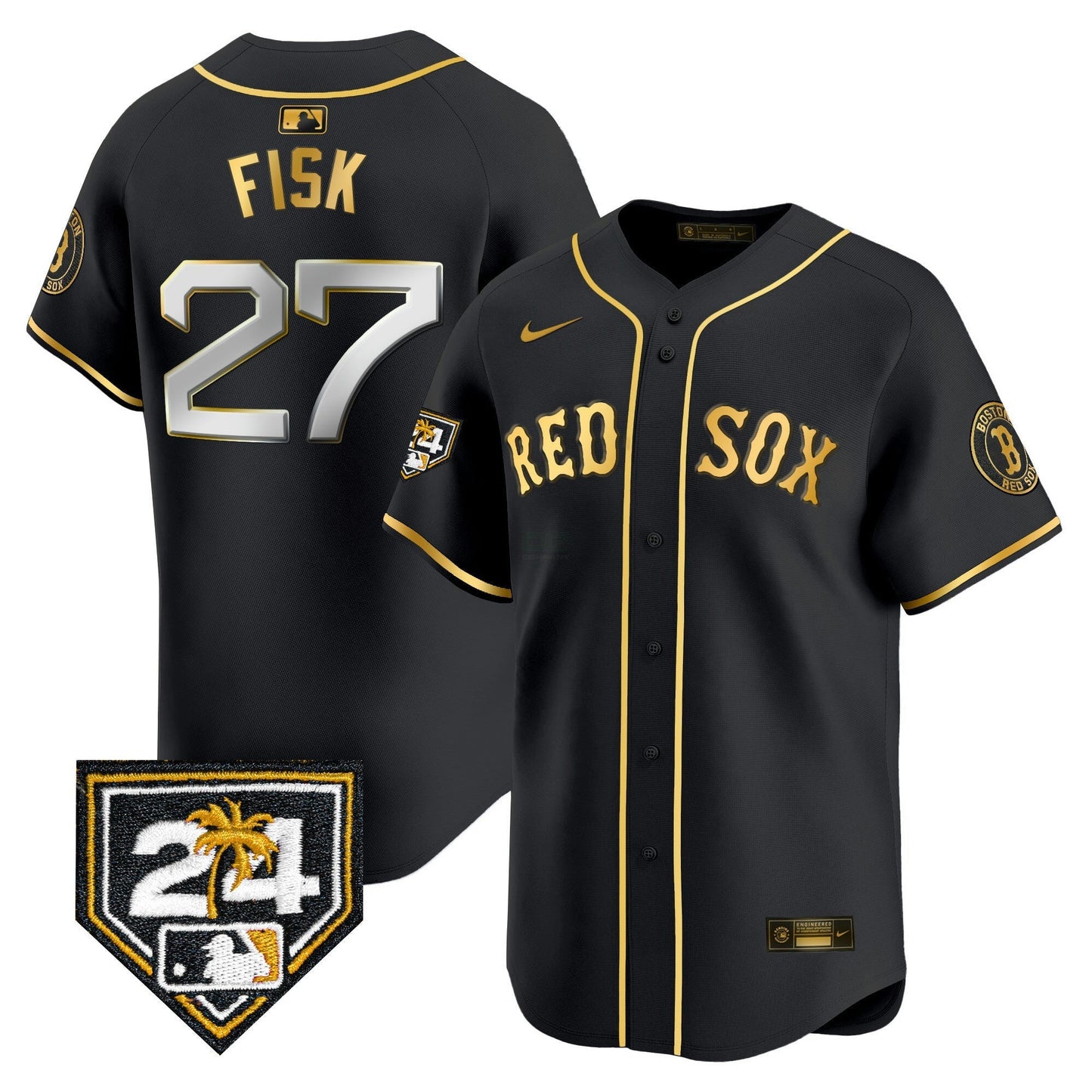 Camisa MLB Men’s Boston 2024 Spring Training Patch Vapor Premier Limited Jersey