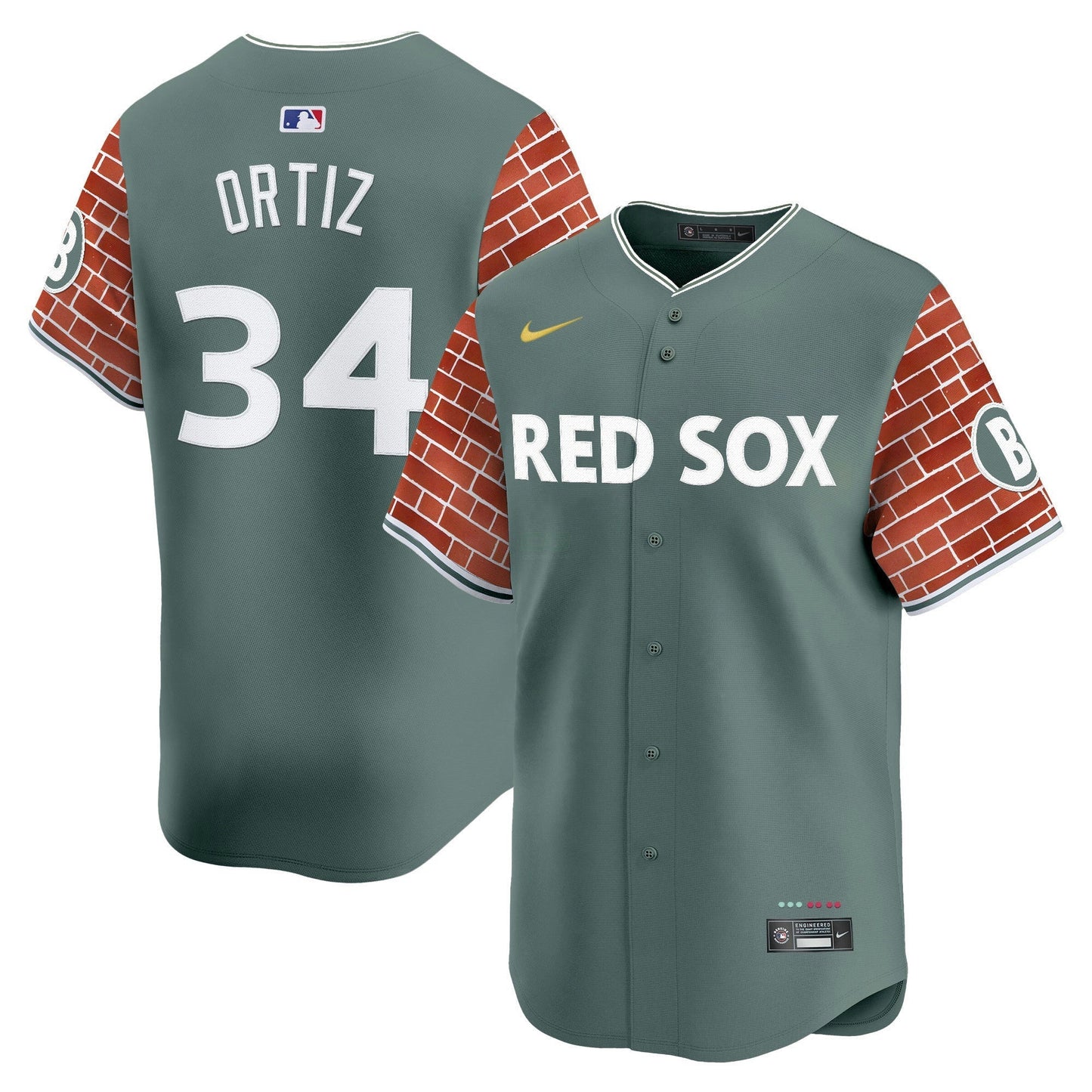 Camisa MLB Men’s Boston 2025 Fenway Red Brick Style Vapor Premier Limited Jersey – Stitched
