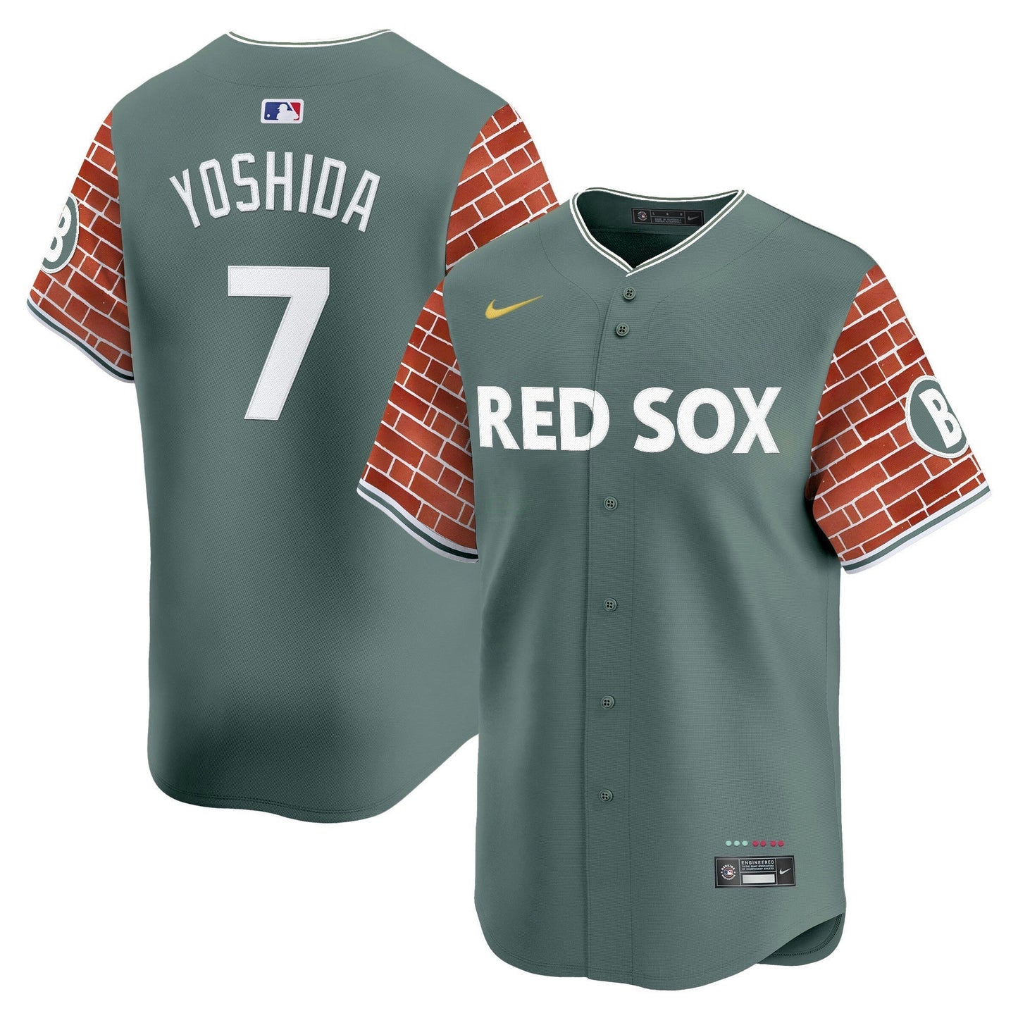 Camisa MLB Men’s Boston 2025 Fenway Red Brick Style Vapor Premier Limited Jersey – Stitched