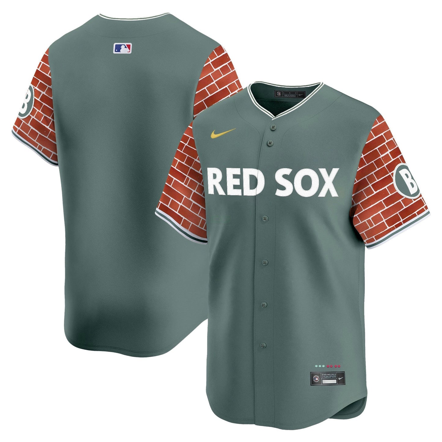 Camisa MLB Men’s Boston 2025 Fenway Red Brick Style Vapor Premier Limited Jersey – Stitched