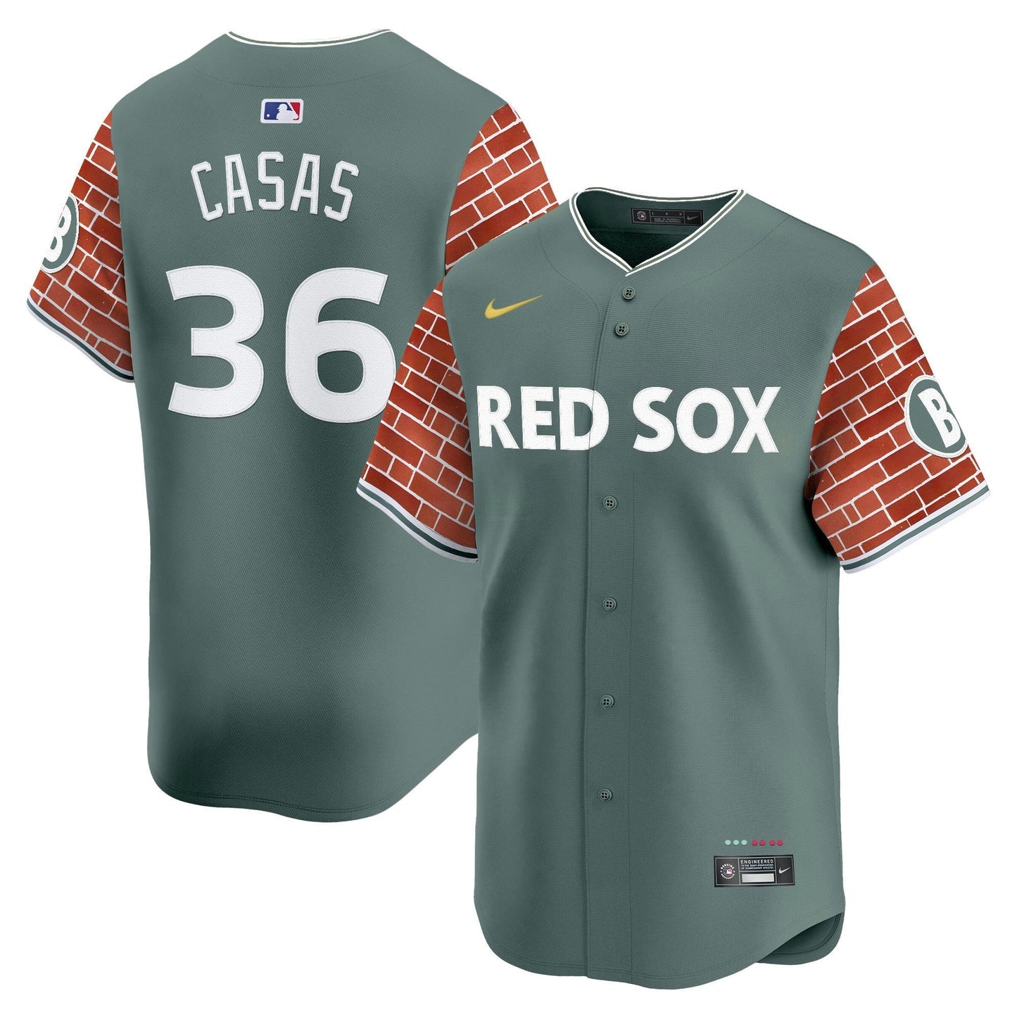 Camisa MLB Men’s Boston 2025 Fenway Red Brick Style Vapor Premier Limited Jersey – Stitched