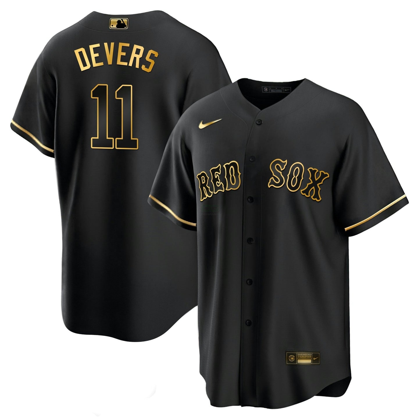 Camisa MLB Men’s Boston Black Limited & Dourada Jersey