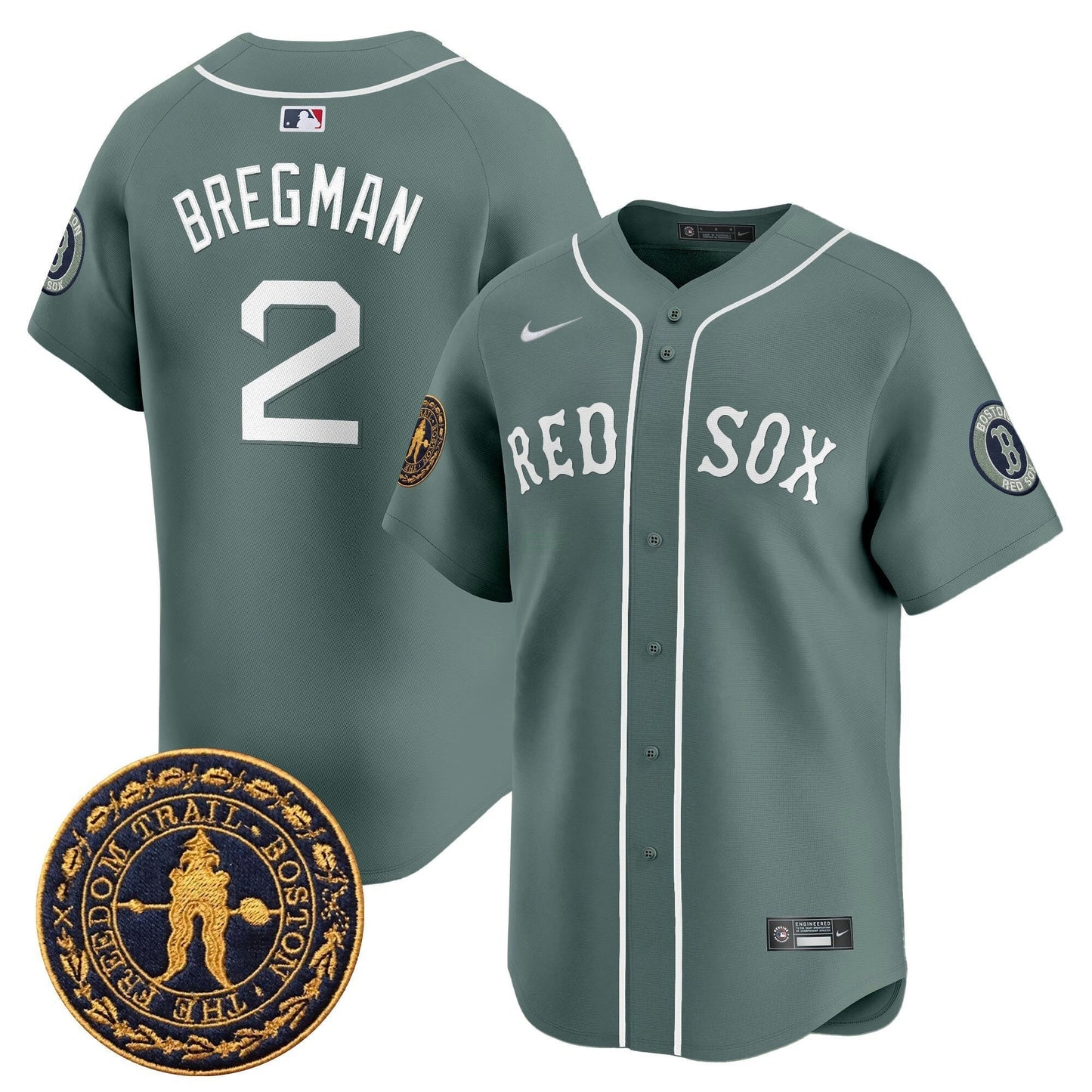 Camisa MLB Men’s Boston Freedom Trail Patch Vapor Premier Limited Jersey