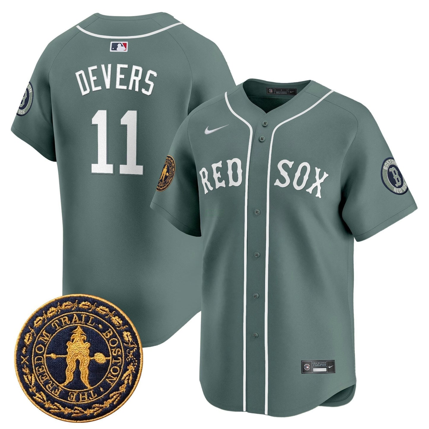 Camisa MLB Men’s Boston Freedom Trail Patch Vapor Premier Limited Jersey