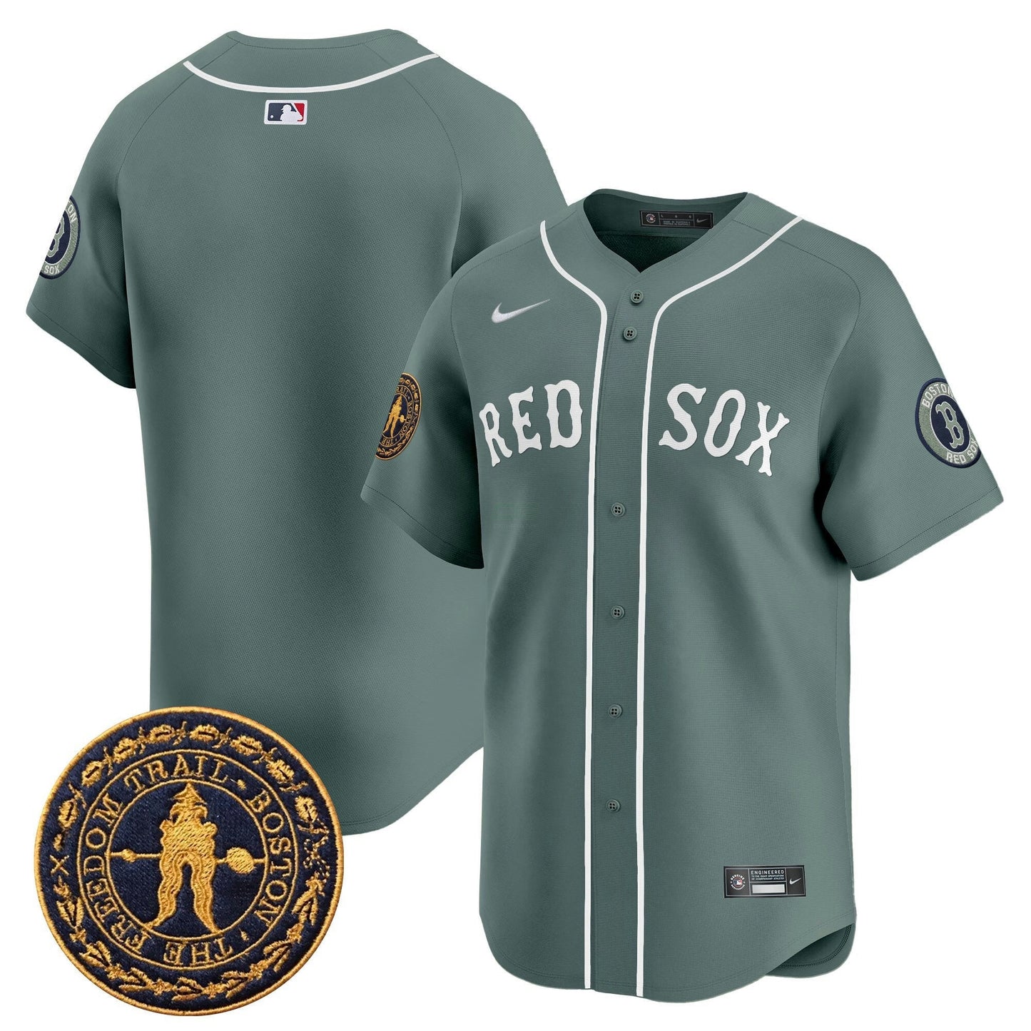 Camisa MLB Men’s Boston Freedom Trail Patch Vapor Premier Limited Jersey