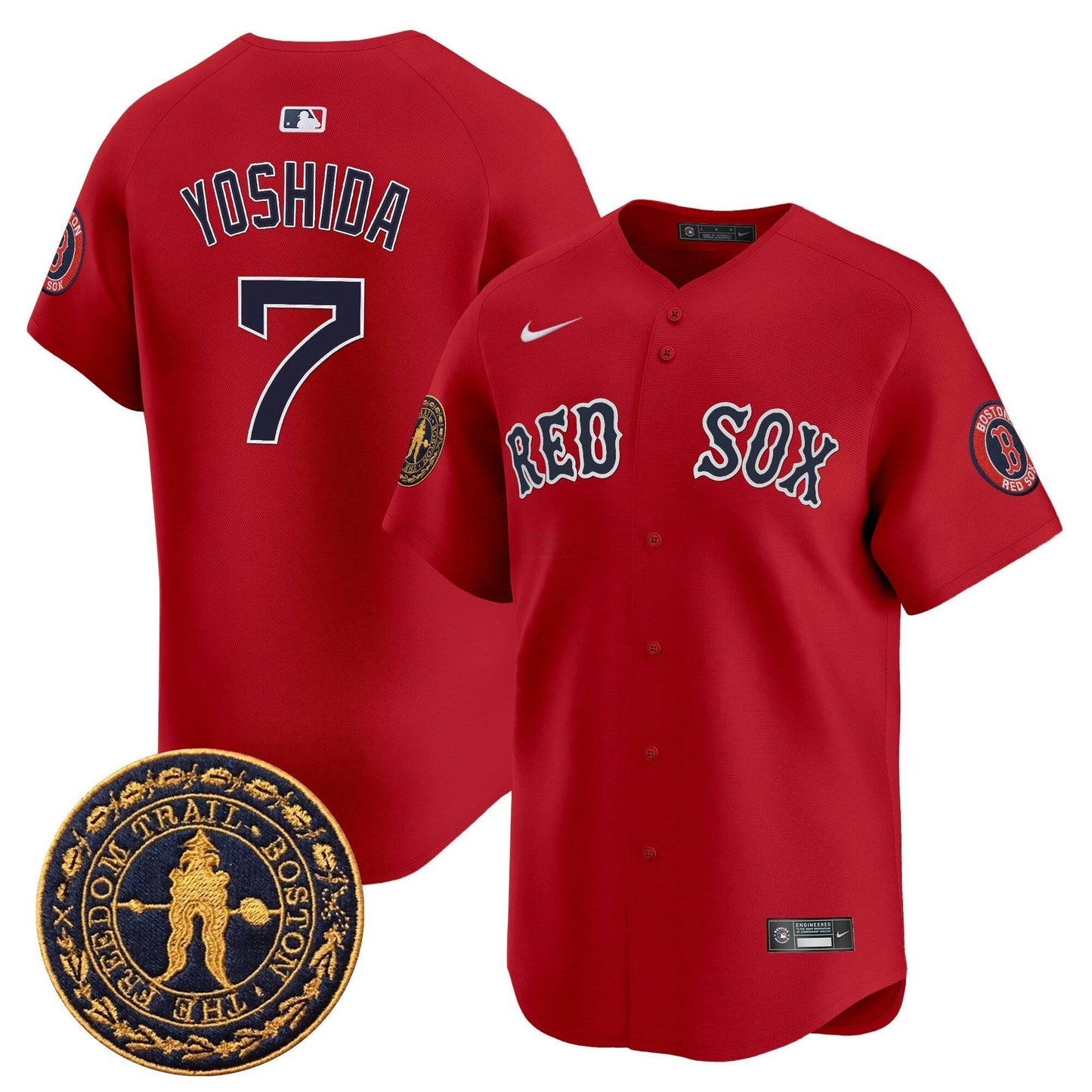 Camisa MLB Men’s Boston Freedom Trail Patch Vapor Premier Limited Jersey