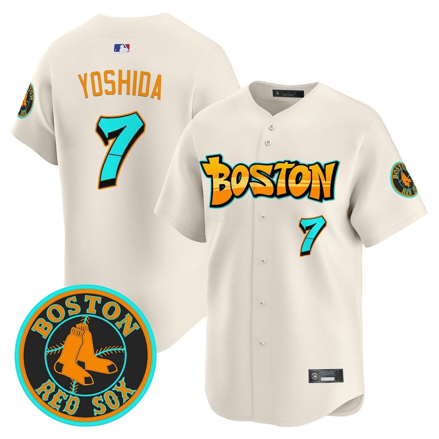 Camisa MLB Men’s Boston ‘Graffiti Streetstyle Edition’ Vapor Premier Limited Jersey
