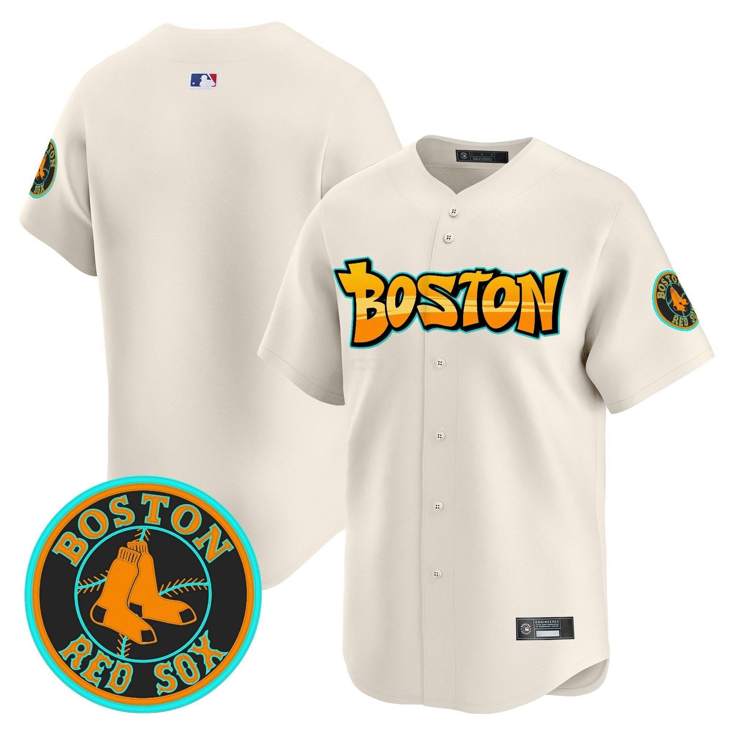 Camisa MLB Men’s Boston ‘Graffiti Streetstyle Edition’ Vapor Premier Limited Jersey