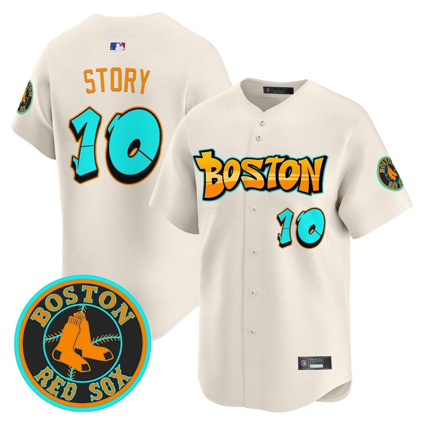 Camisa MLB Men’s Boston ‘Graffiti Streetstyle Edition’ Vapor Premier Limited Jersey