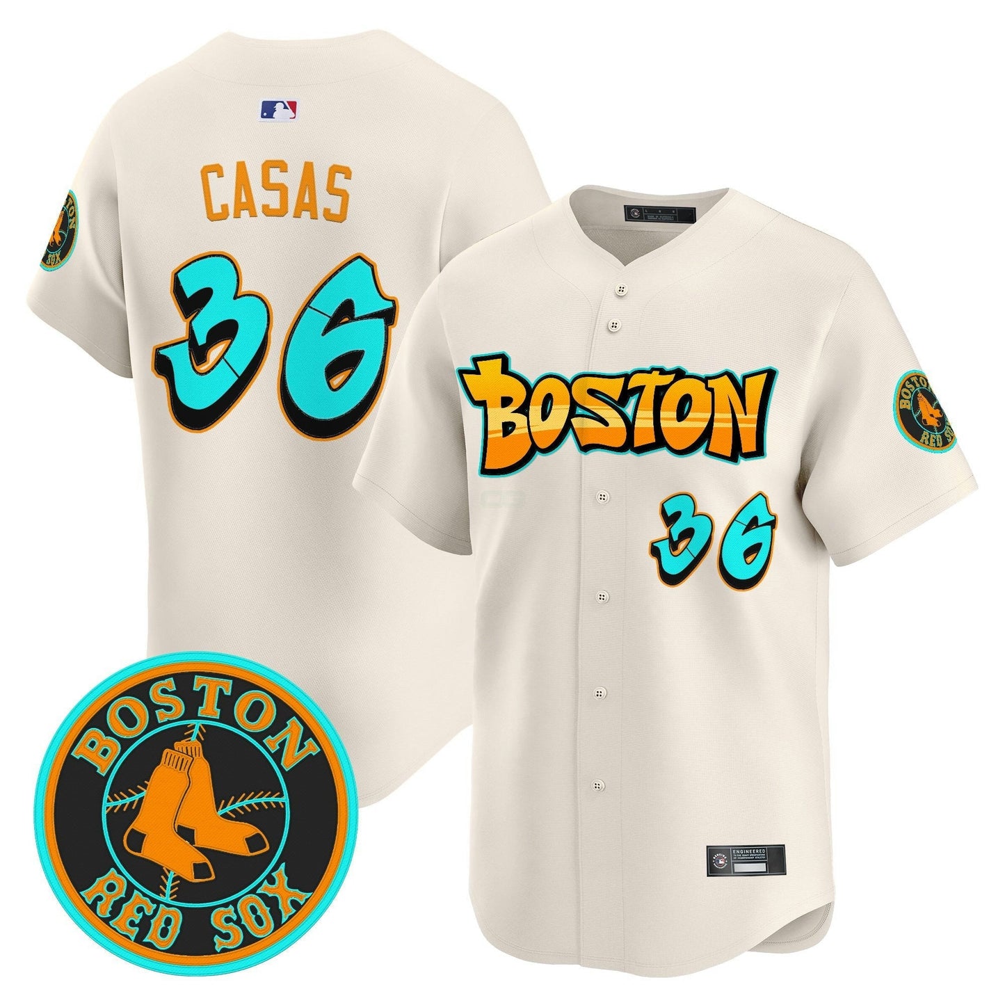 Camisa MLB Men’s Boston ‘Graffiti Streetstyle Edition’ Vapor Premier Limited Jersey