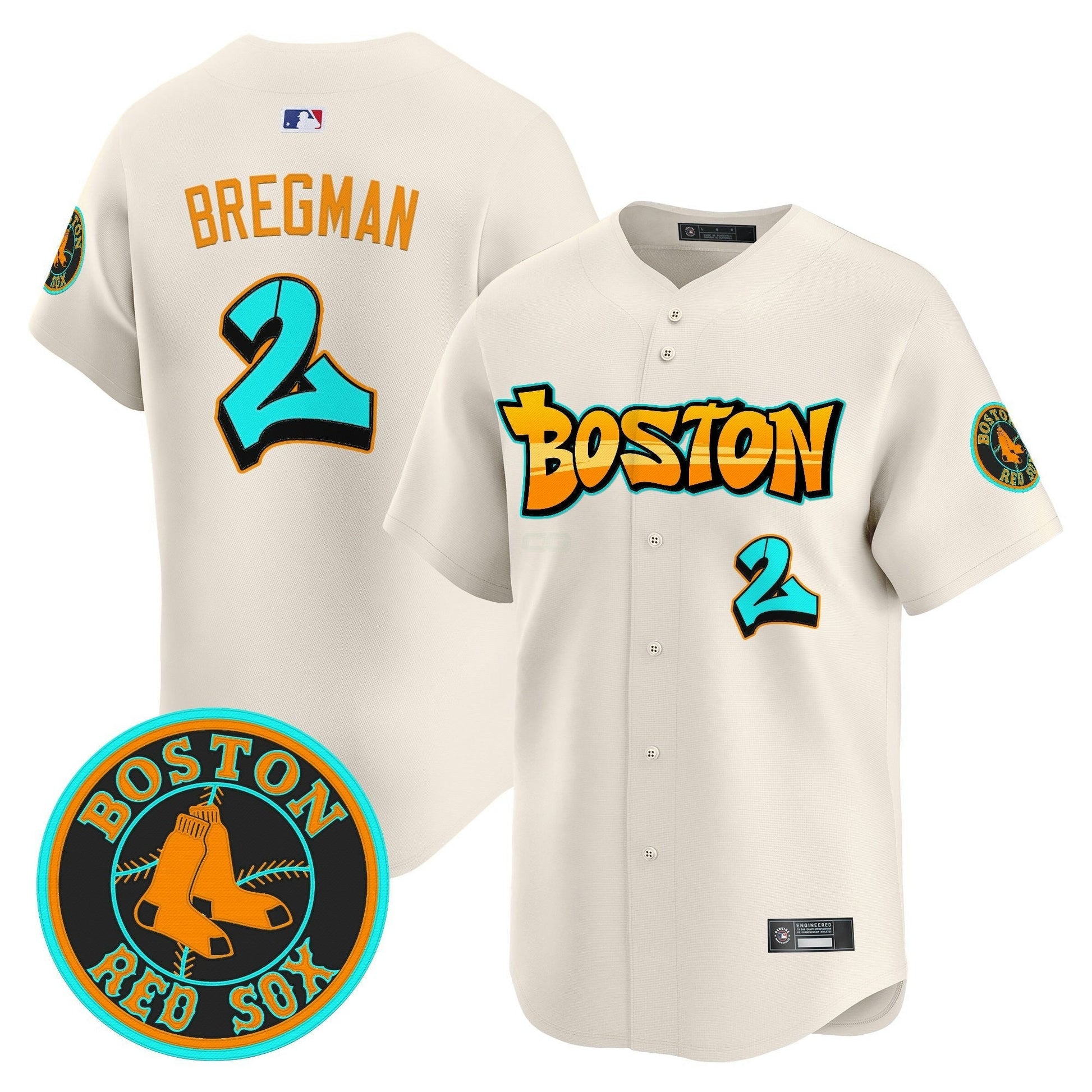 Camisa MLB Men’s Boston ‘Graffiti Streetstyle Edition’ Vapor Premier Limited Jersey