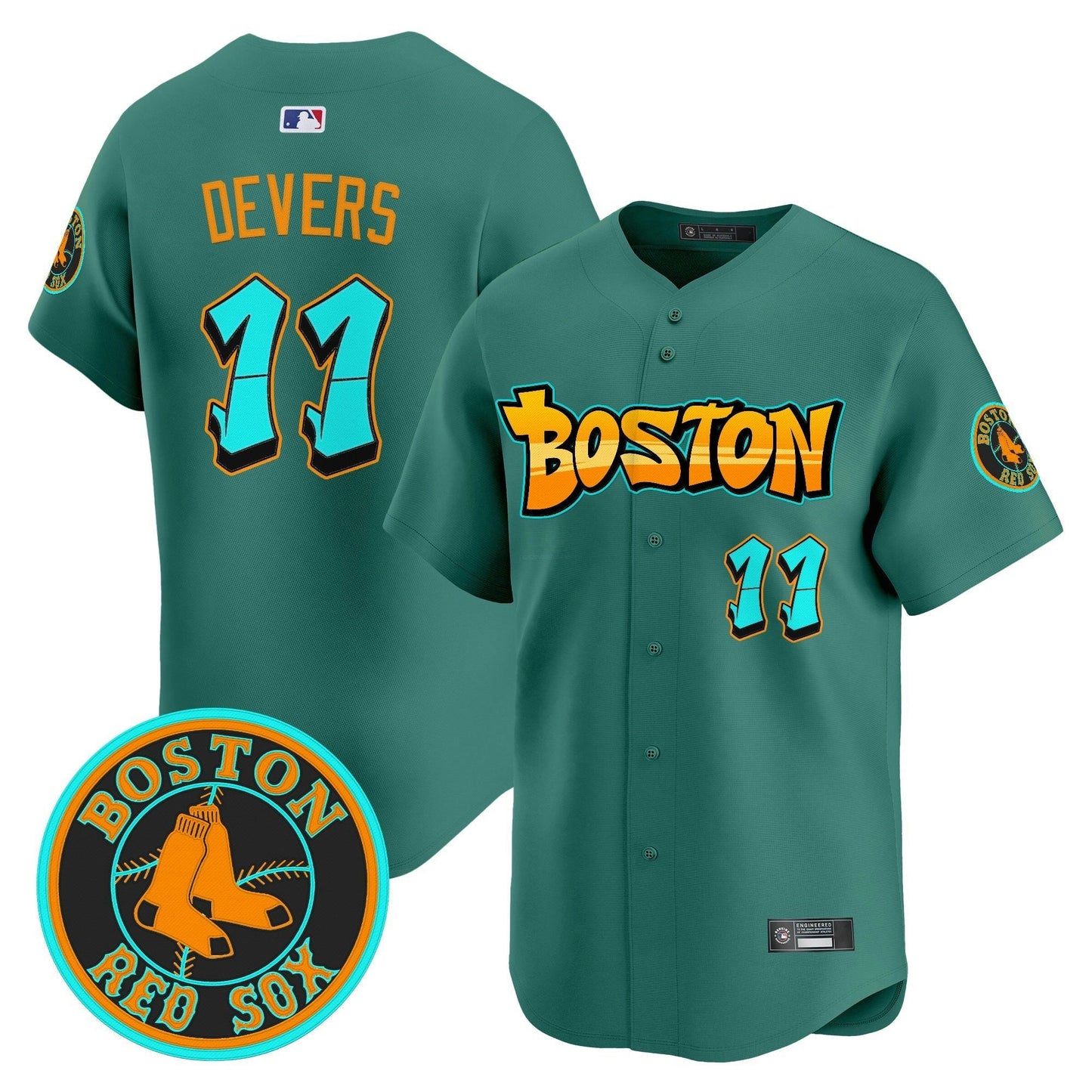 Camisa MLB Men’s Boston ‘Graffiti Streetstyle Edition’ Vapor Premier Limited Jersey