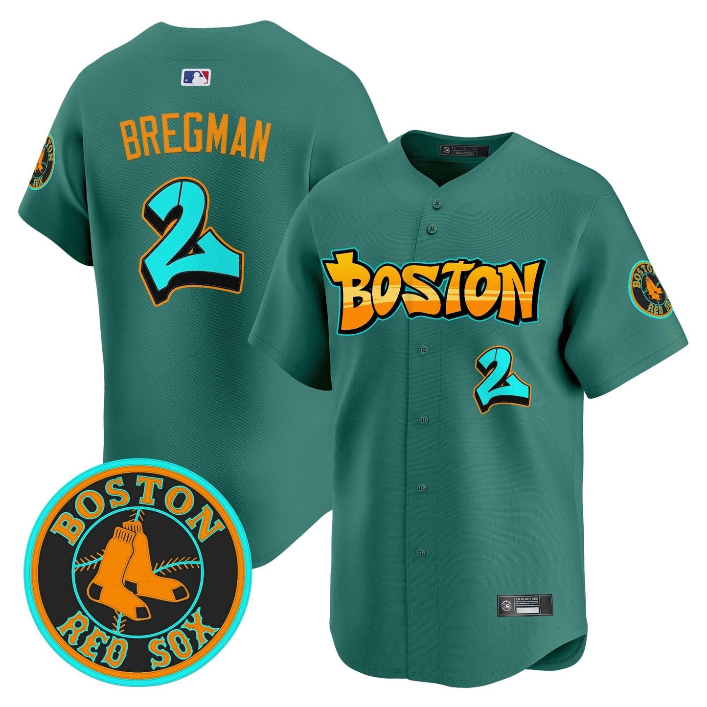 Camisa MLB Men’s Boston ‘Graffiti Streetstyle Edition’ Vapor Premier Limited Jersey