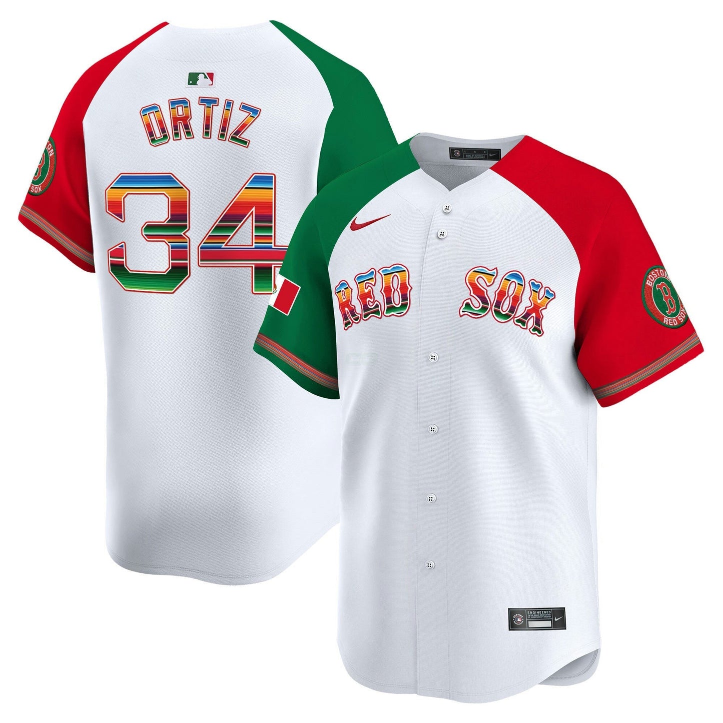 Camisa MLB Men’s Boston Mexico Vapor Premier Limited Jersey