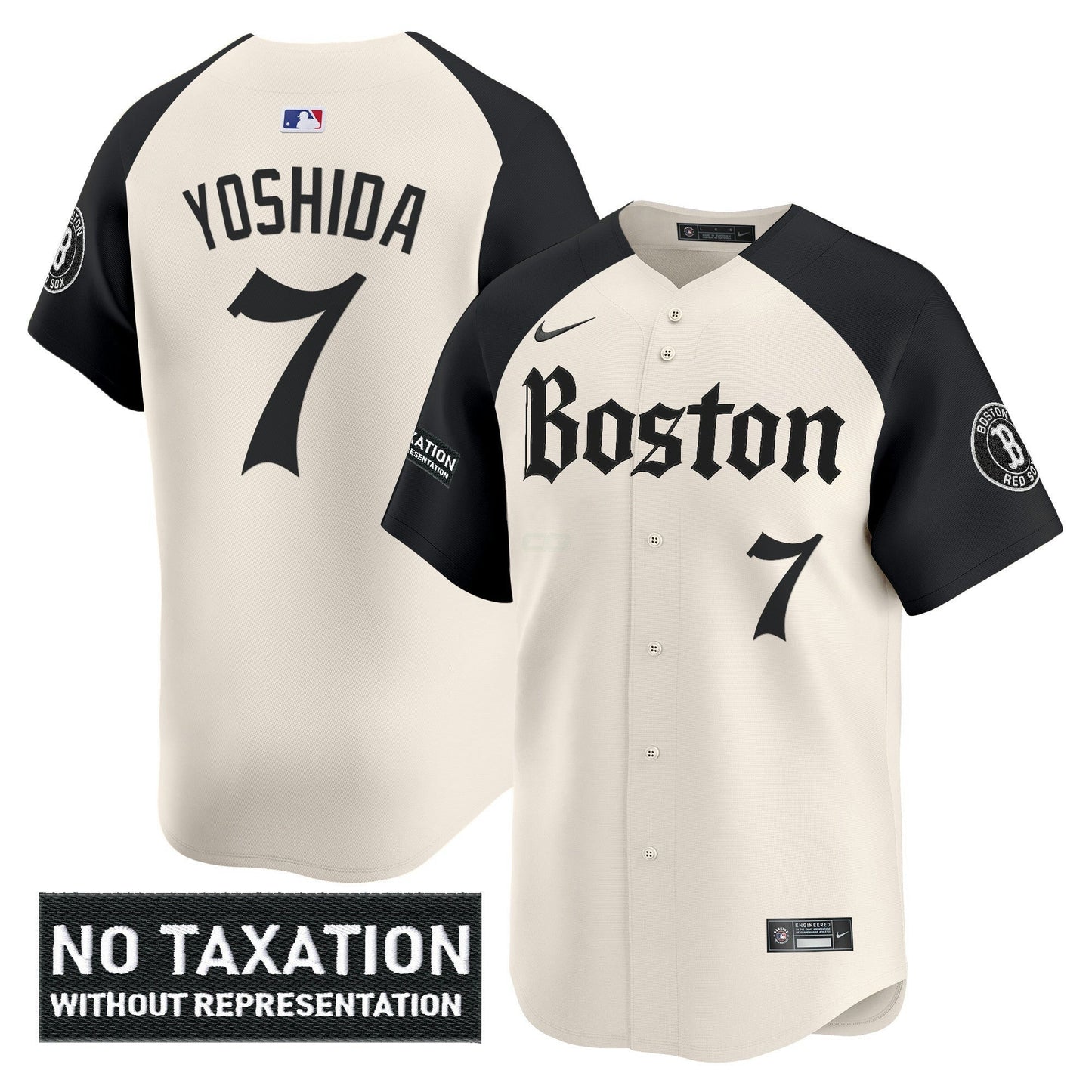 Camisa MLB Men’s Boston ‘Retro Newspaper Edition’ Vapor Premier Limited Jersey
