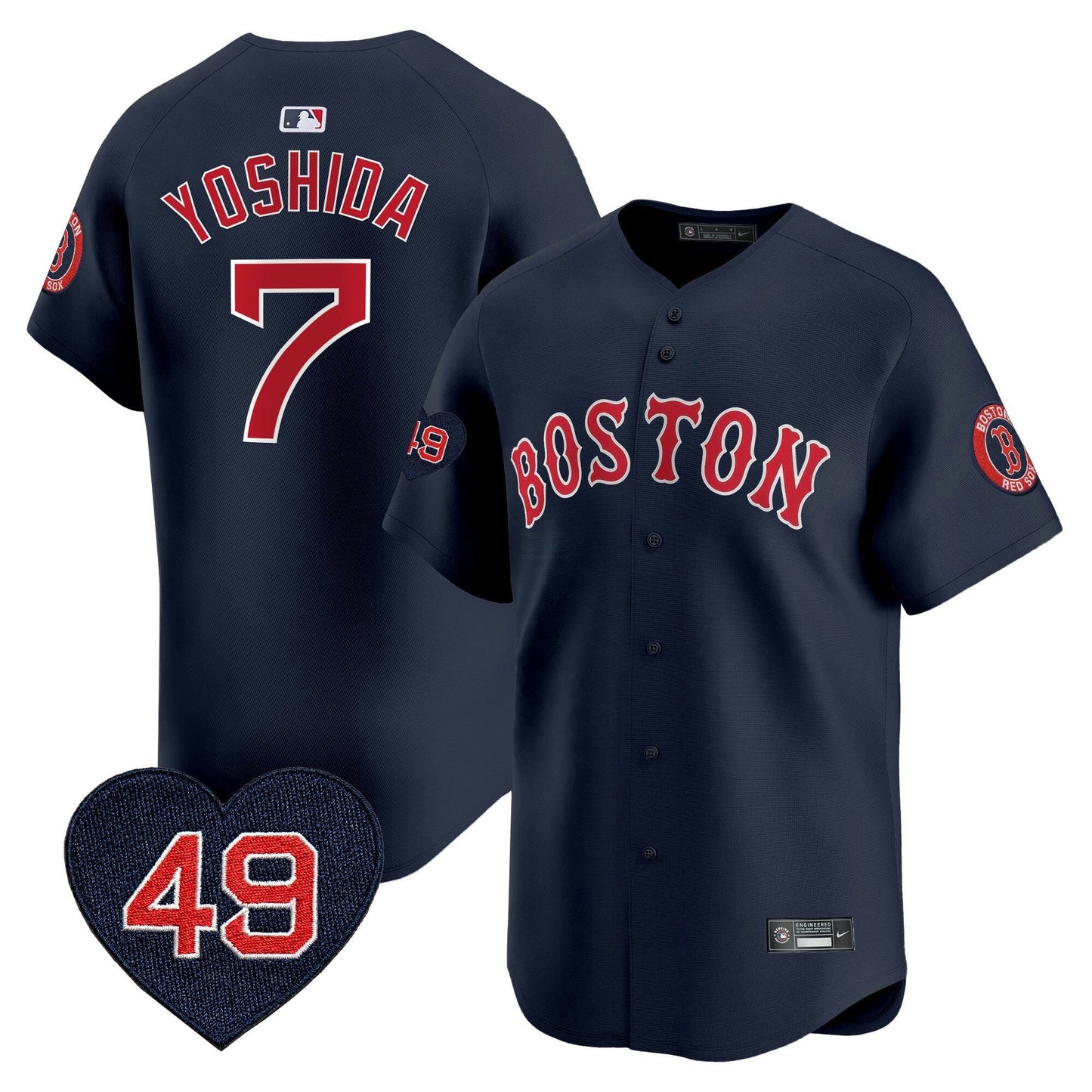 Camisa MLB Men’s Boston Tim Wakefield Patch Vapor Premier Limited Jersey