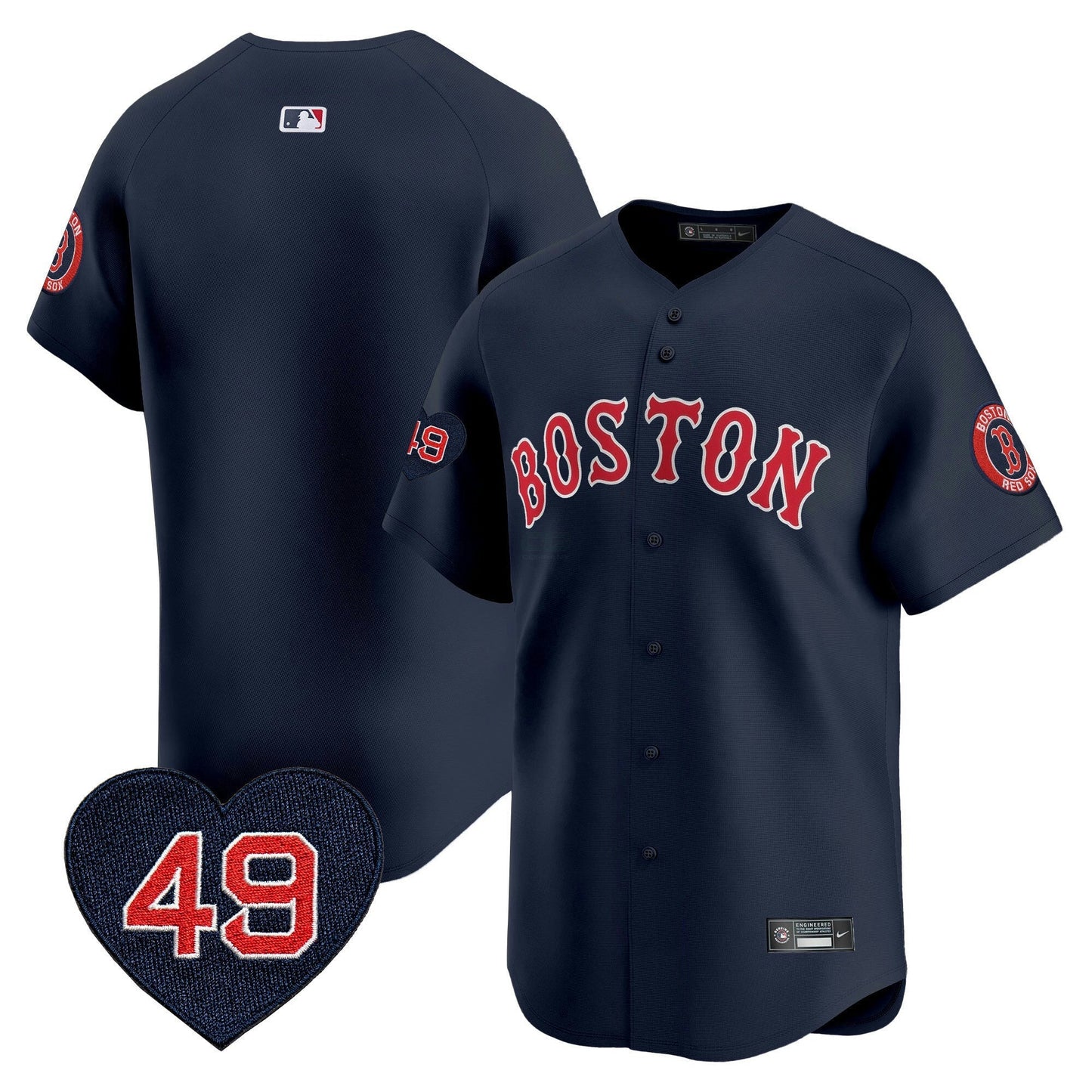Camisa MLB Men’s Boston Tim Wakefield Patch Vapor Premier Limited Jersey