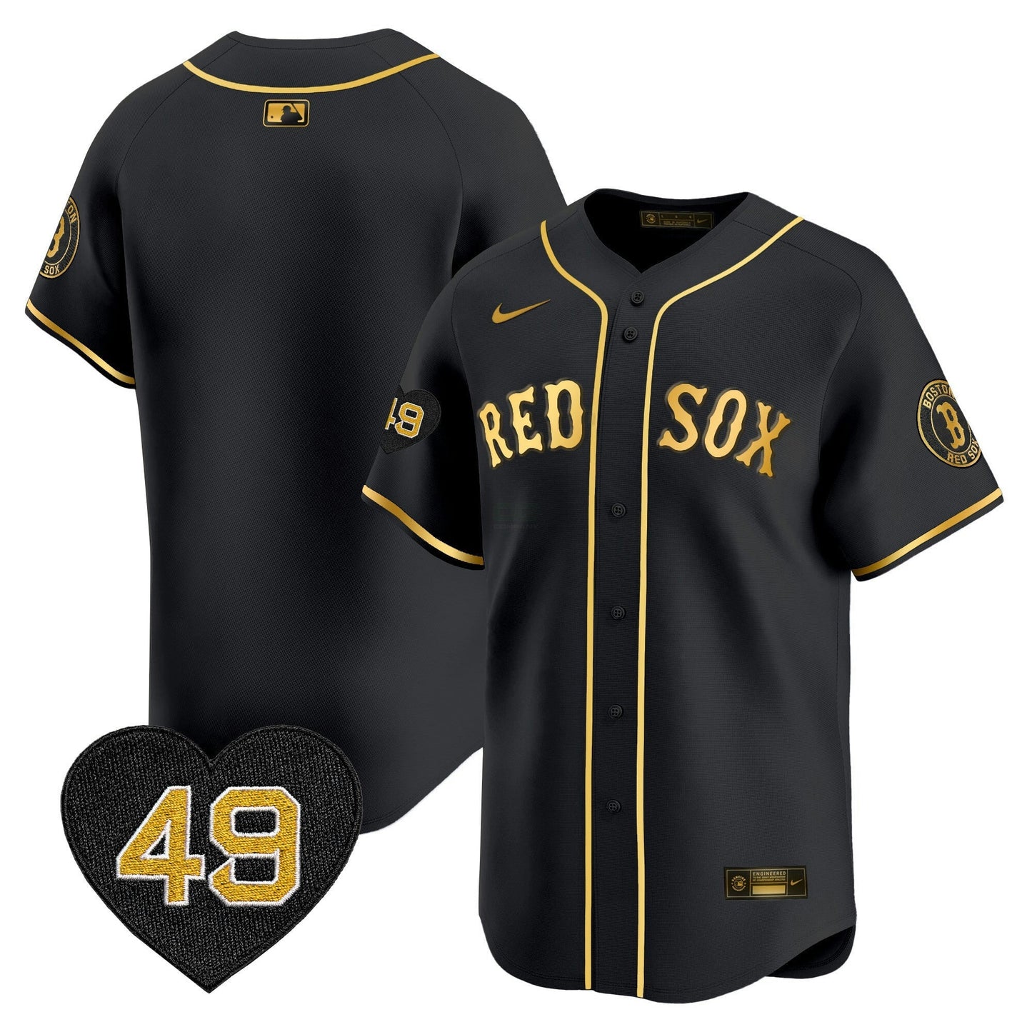 Camisa MLB Men’s Boston Tim Wakefield Patch Vapor Premier Limited Jersey