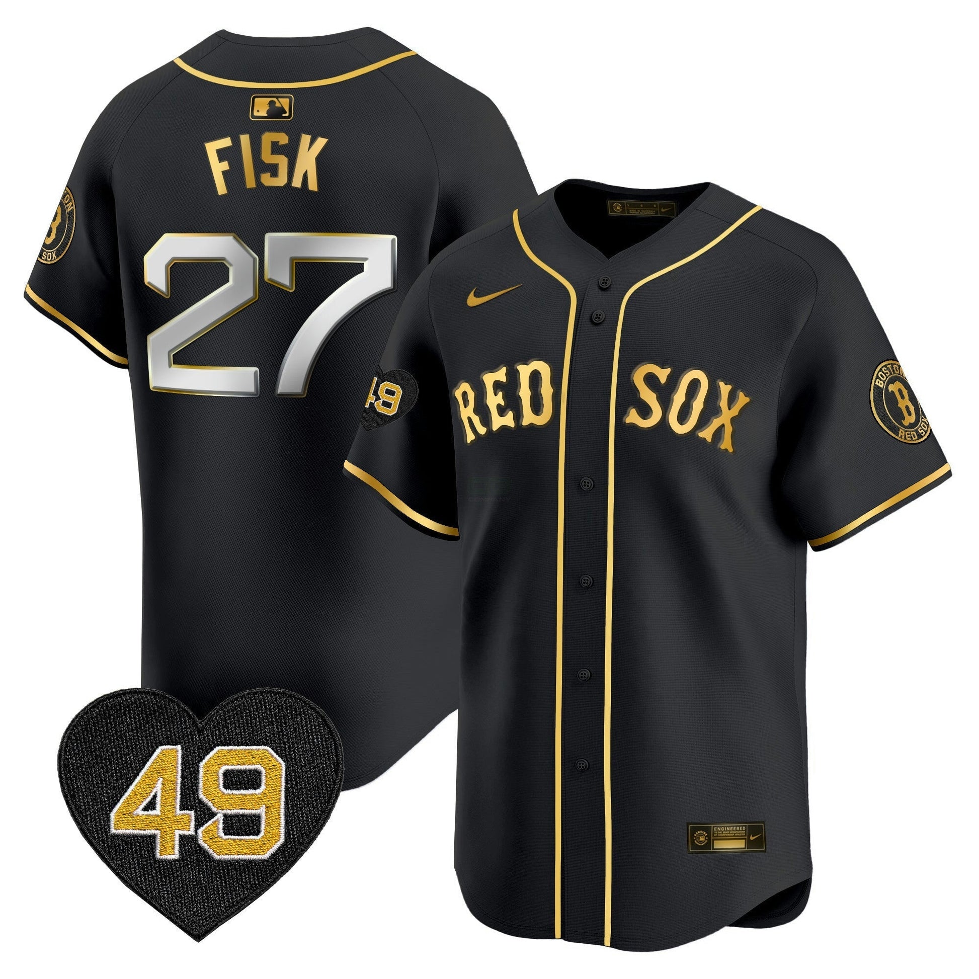 Camisa MLB Men’s Boston Tim Wakefield Patch Vapor Premier Limited Jersey