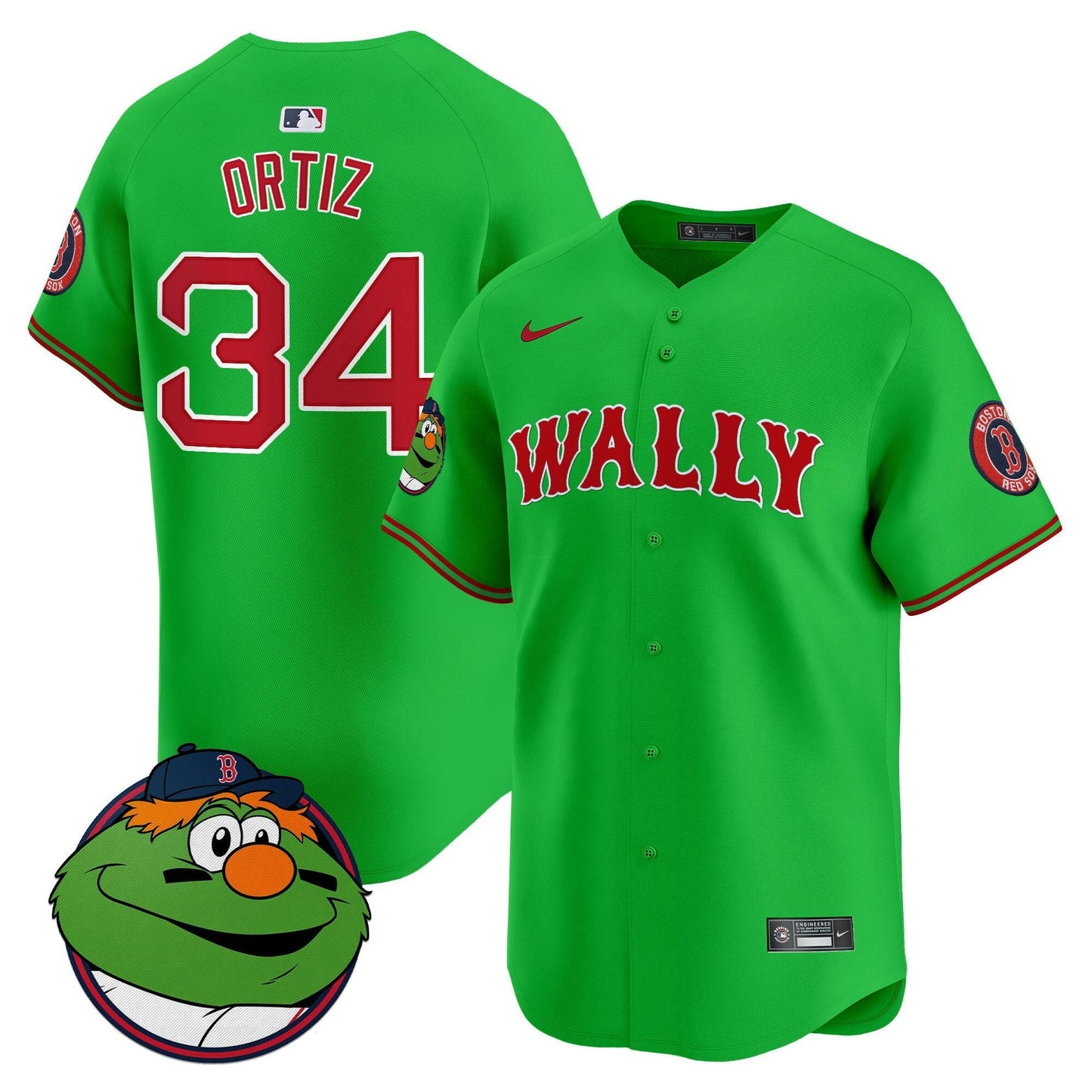 Camisa MLB Men’s Boston Wally Vapor Premier Limited Jersey
