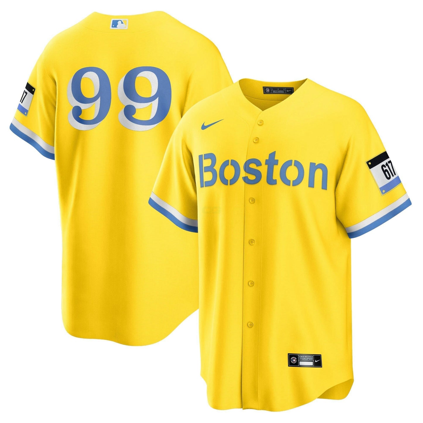 Camisa MLB Men’s Boston Yellow Jersey