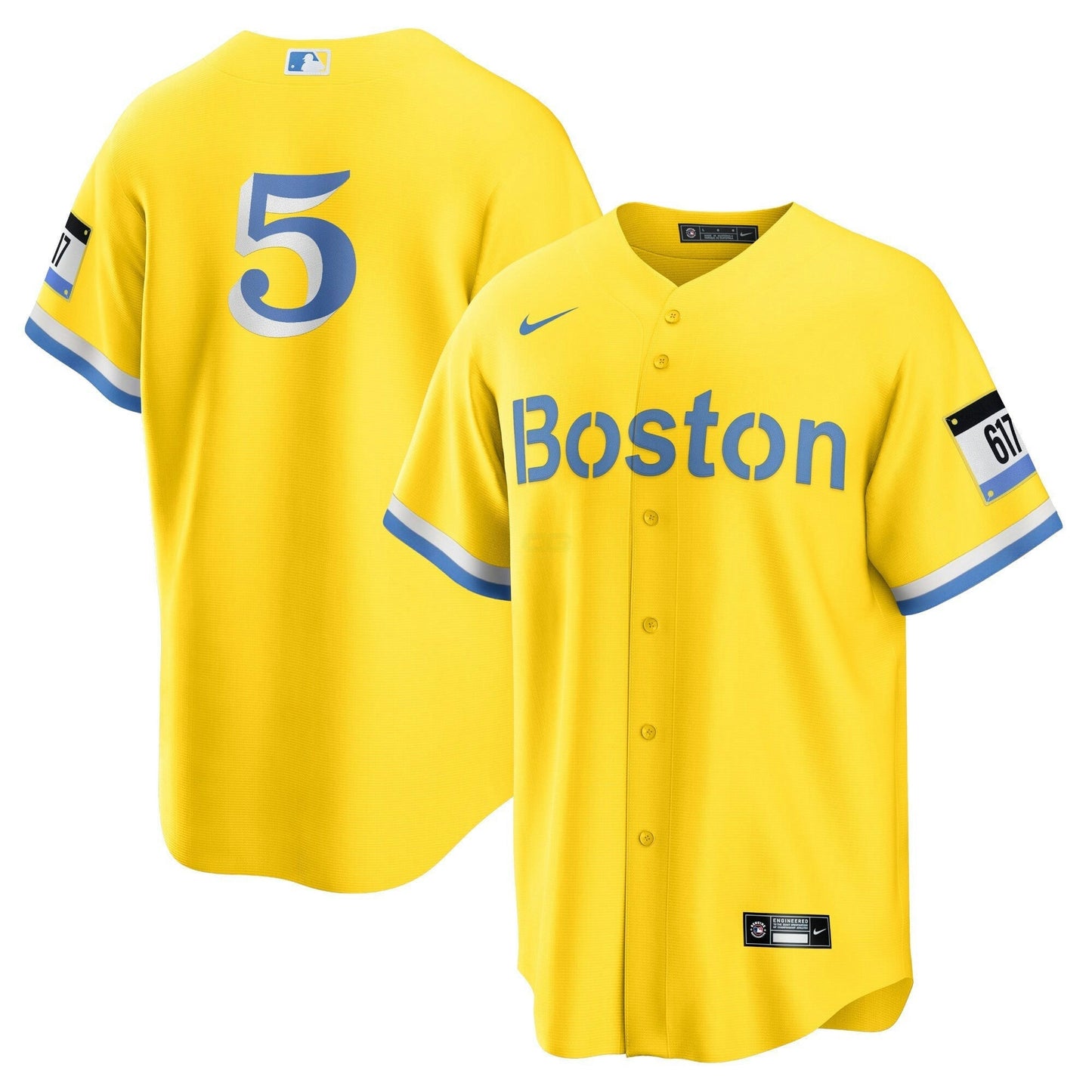 Camisa MLB Men’s Boston Yellow Jersey