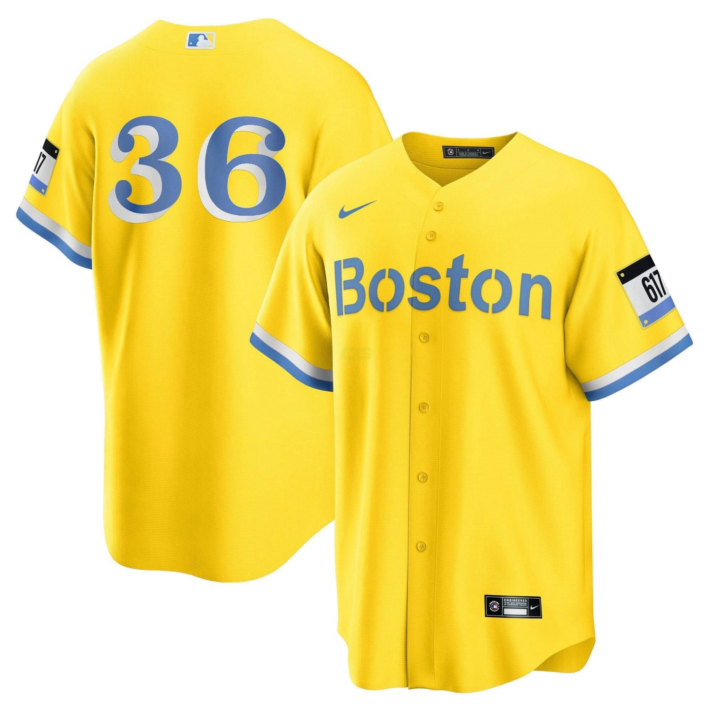 Camisa MLB Men’s Boston Yellow Jersey
