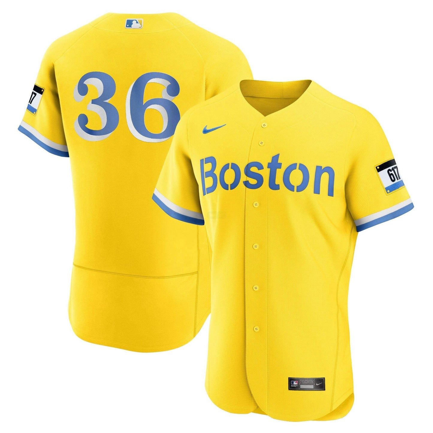 Camisa MLB Men’s Boston Yellow Jersey