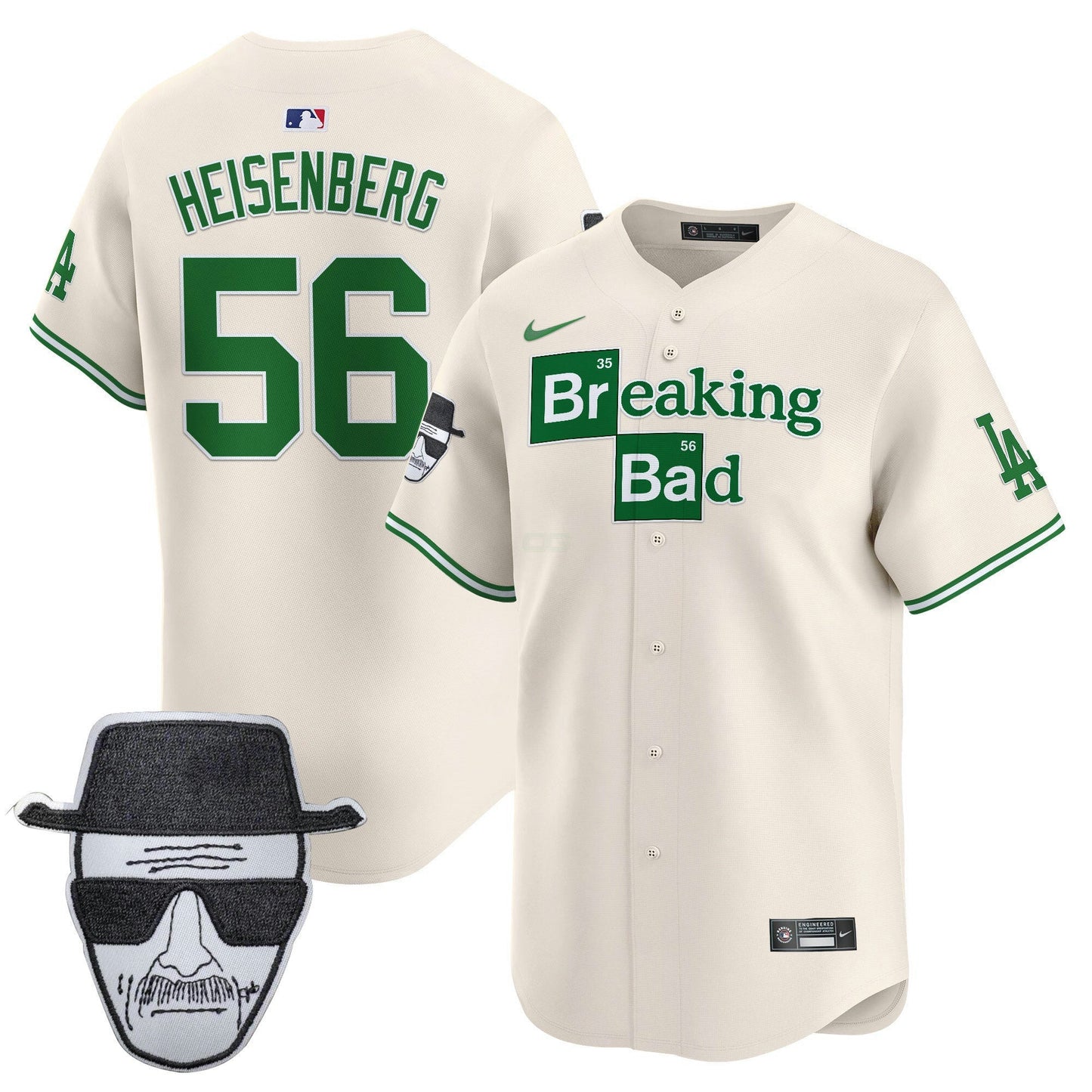 Camisa MLB Men’s Breaking Bad Walter White Patch Vapor Premier Limited Jersey