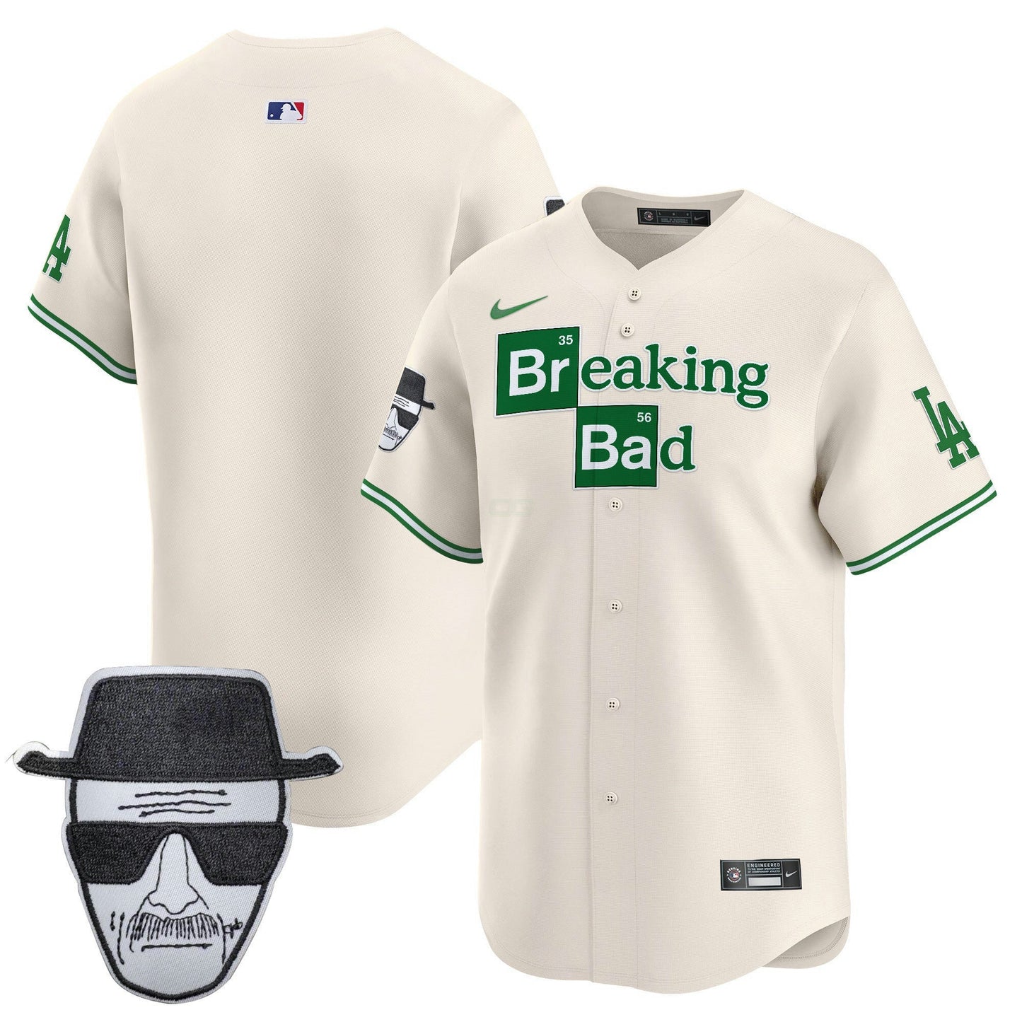 Camisa MLB Men’s Breaking Bad Walter White Patch Vapor Premier Limited Jersey