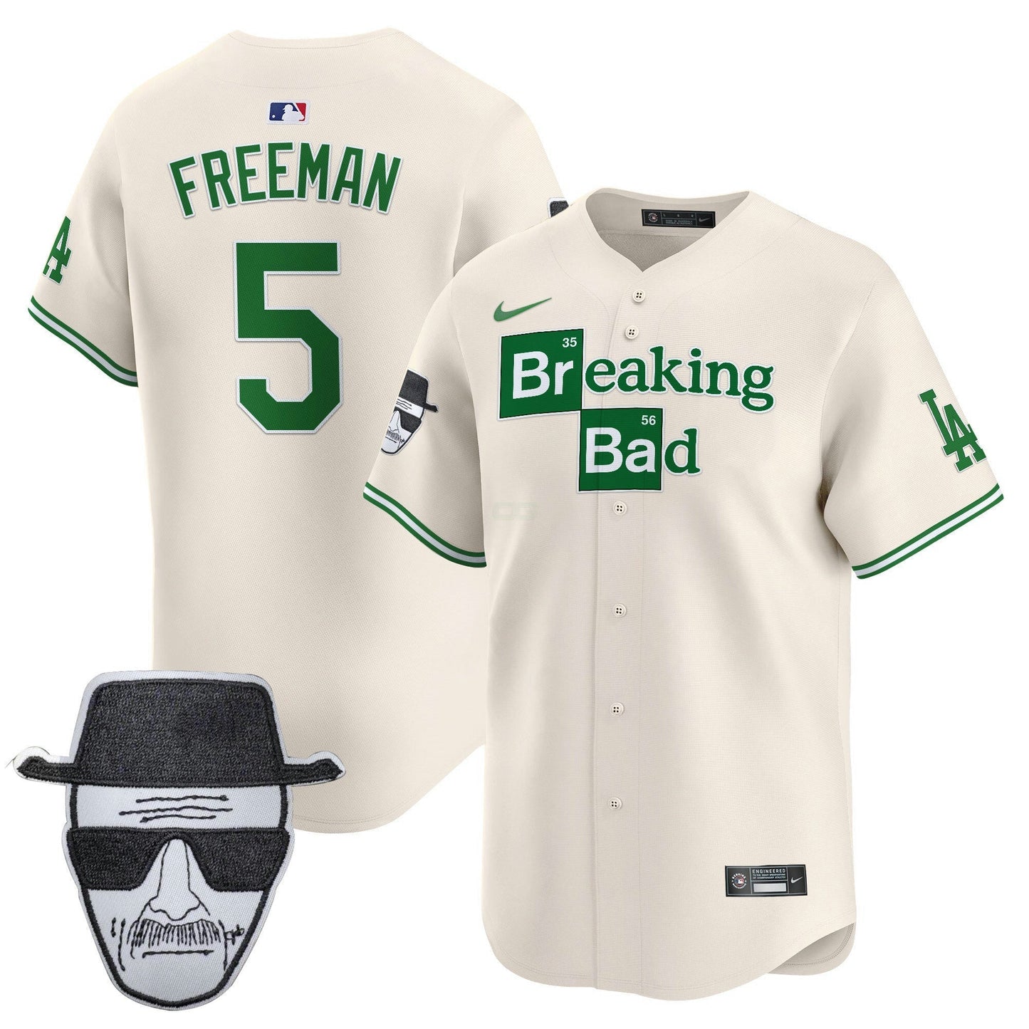 Camisa MLB Men’s Breaking Bad Walter White Patch Vapor Premier Limited Jersey