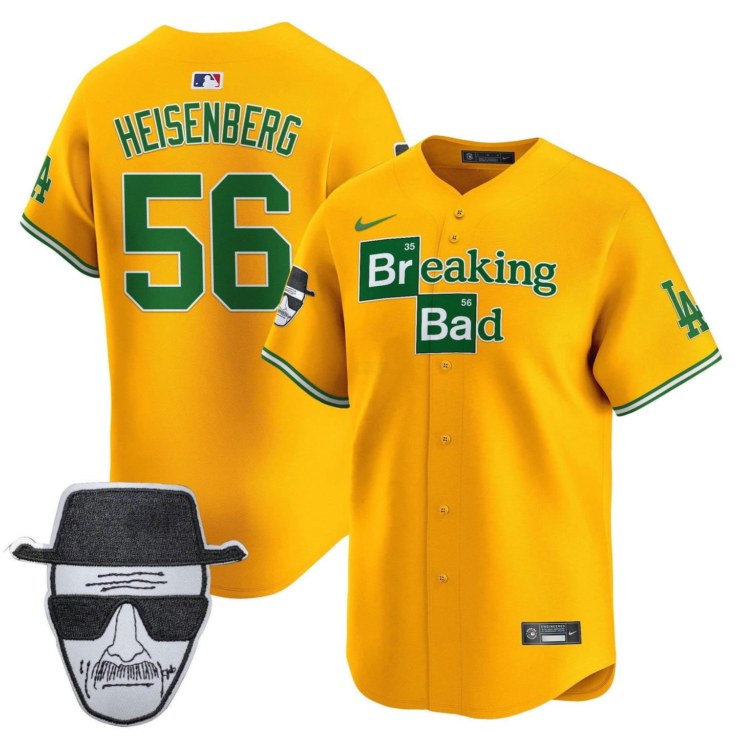 Camisa MLB Men’s Breaking Bad Walter White Patch Vapor Premier Limited Jersey
