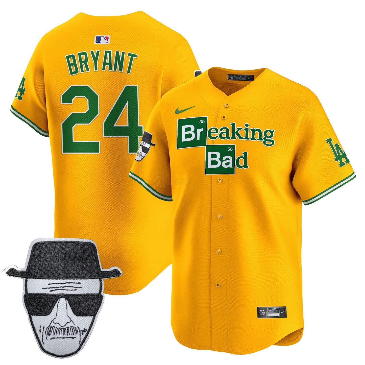 Camisa MLB Men’s Breaking Bad Walter White Patch Vapor Premier Limited Jersey