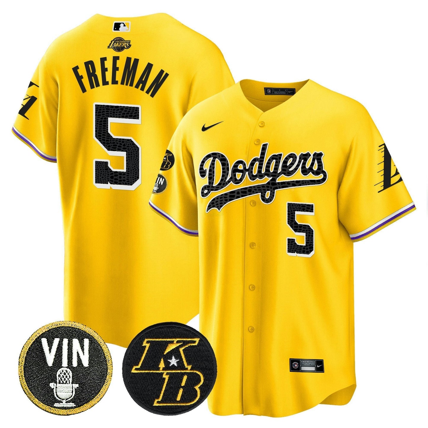 Camisa MLB Men’s Bryant & Vin Patch Cool Base Mamba Jersey