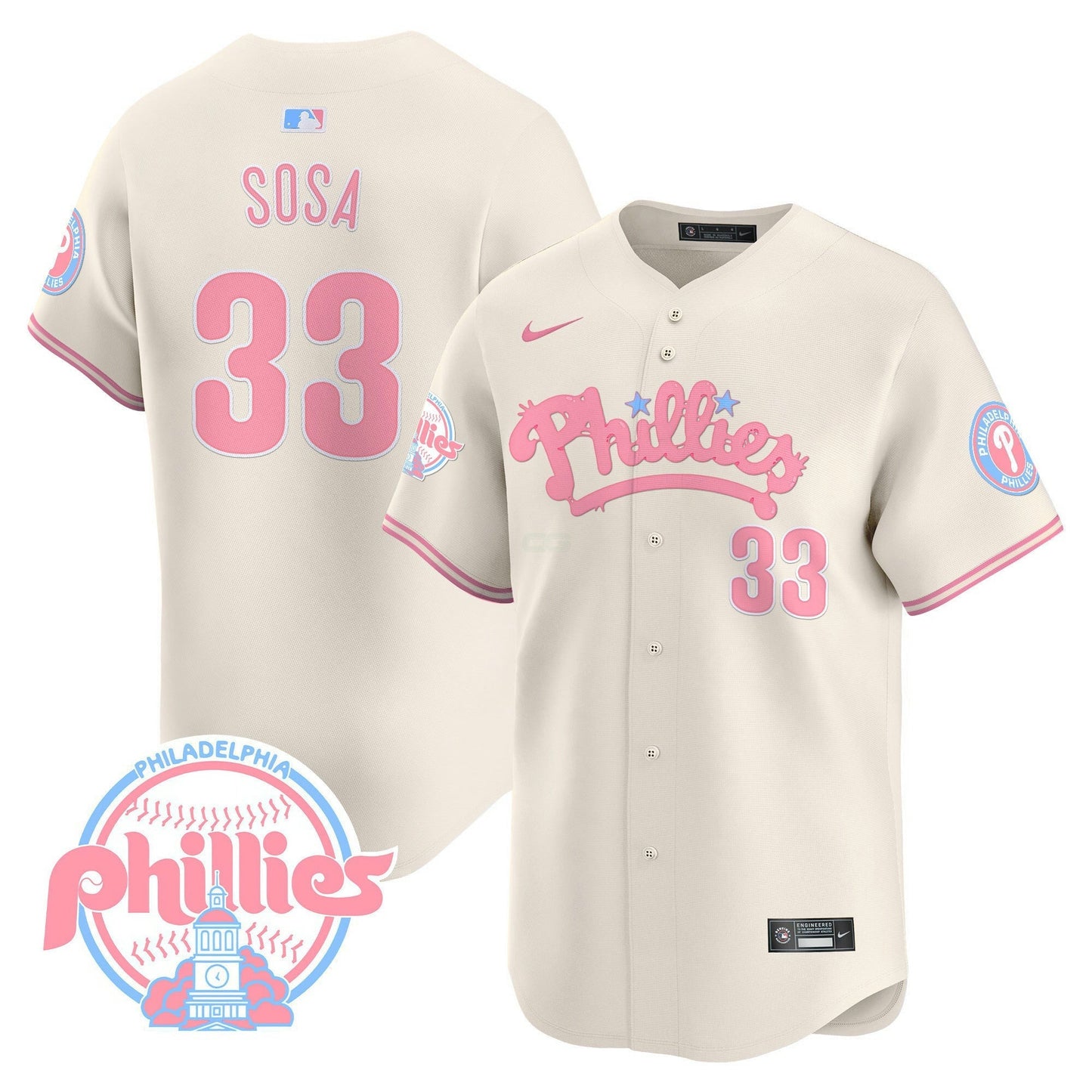 Camisa MLB Men’s Bubblegum Pink Vapor Premier Limited Jersey