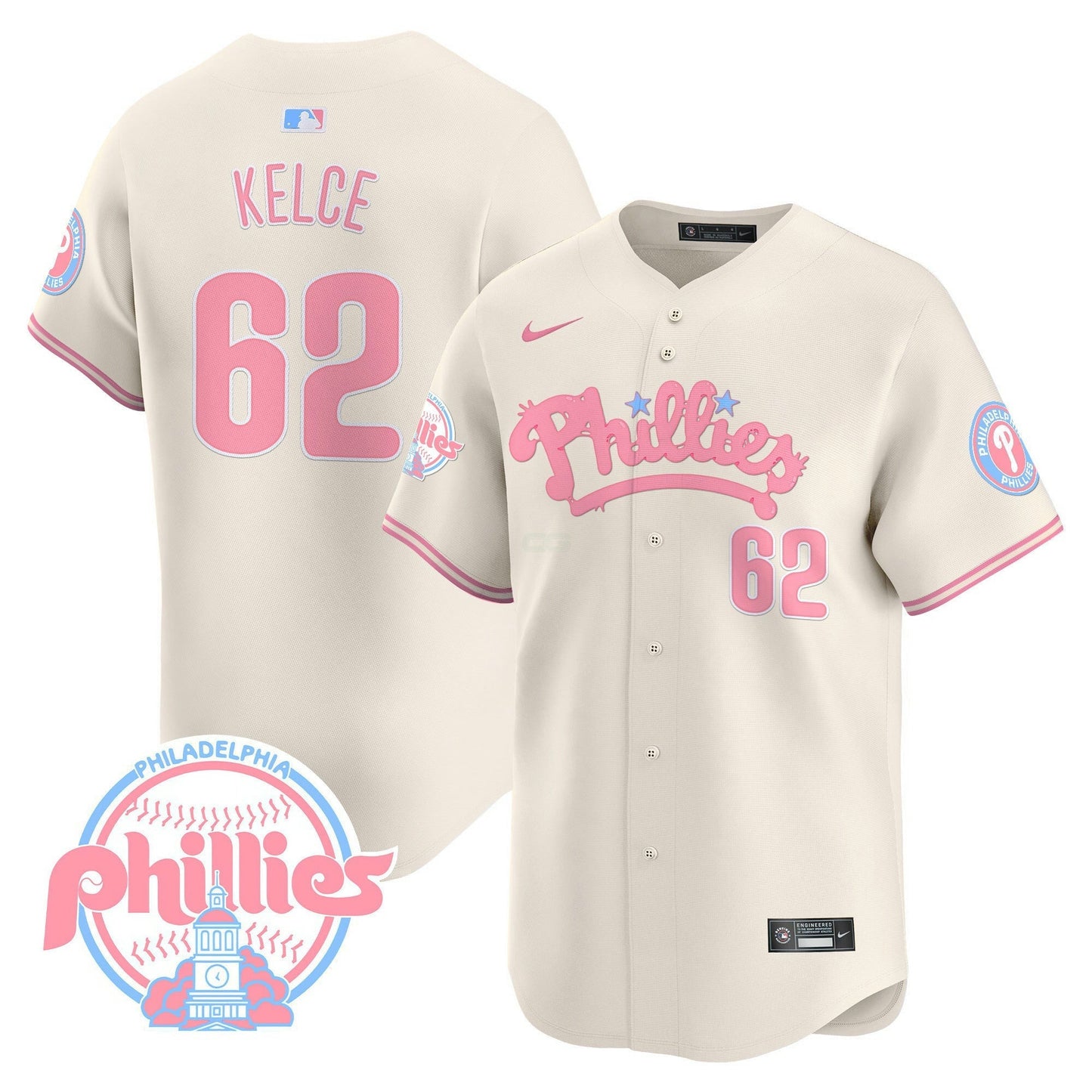 Camisa MLB Men’s Bubblegum Pink Vapor Premier Limited Jersey