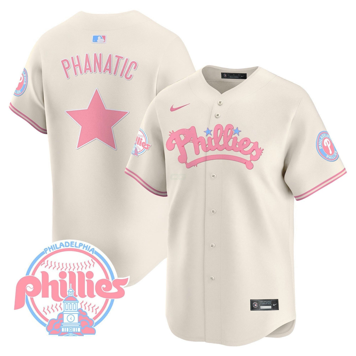 Camisa MLB Men’s Bubblegum Pink Vapor Premier Limited Jersey