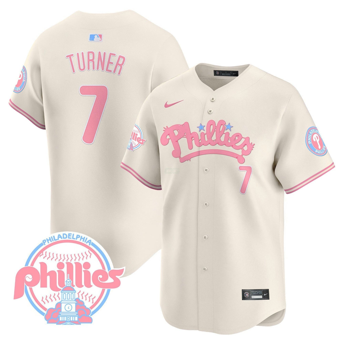 Camisa MLB Men’s Bubblegum Pink Vapor Premier Limited Jersey