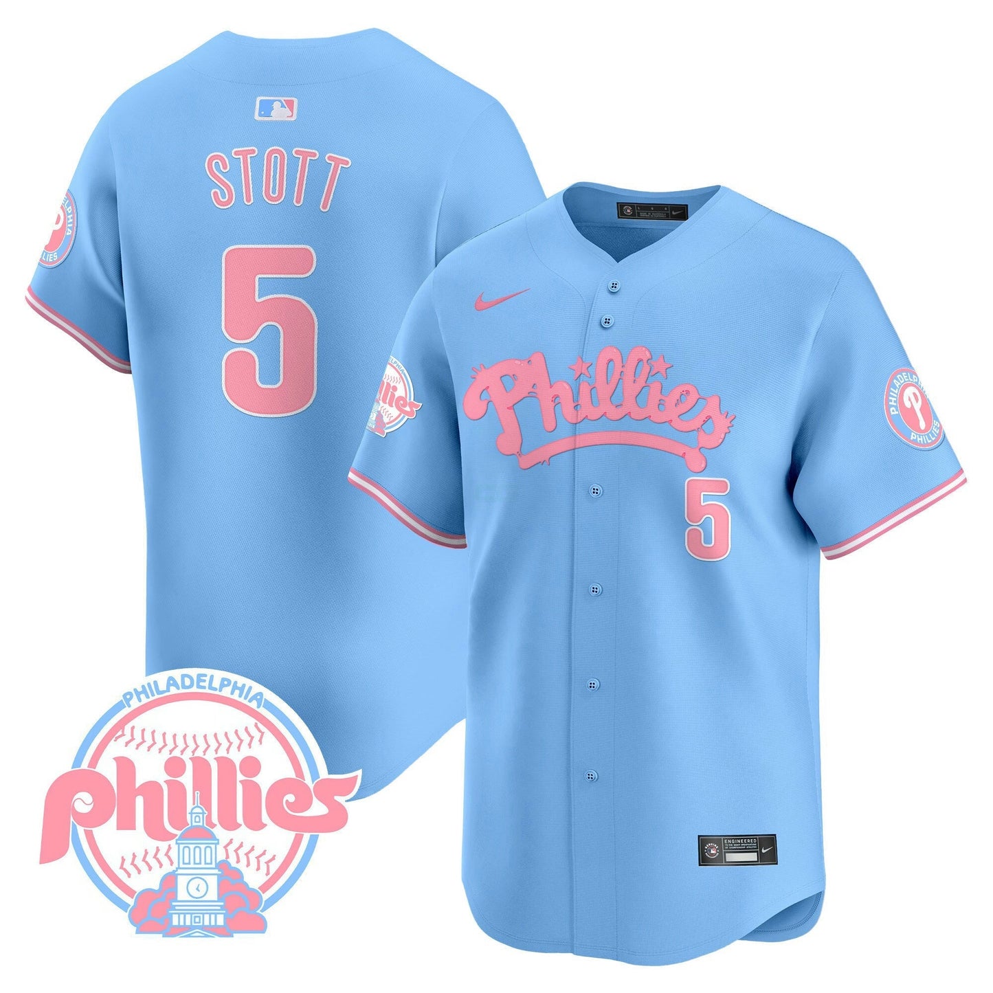 Camisa MLB Men’s Bubblegum Pink Vapor Premier Limited Jersey