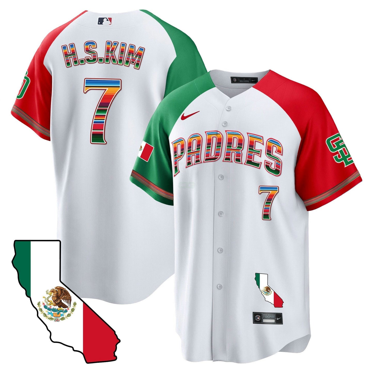Camisa MLB Men’s California Map Cool Base Jersey