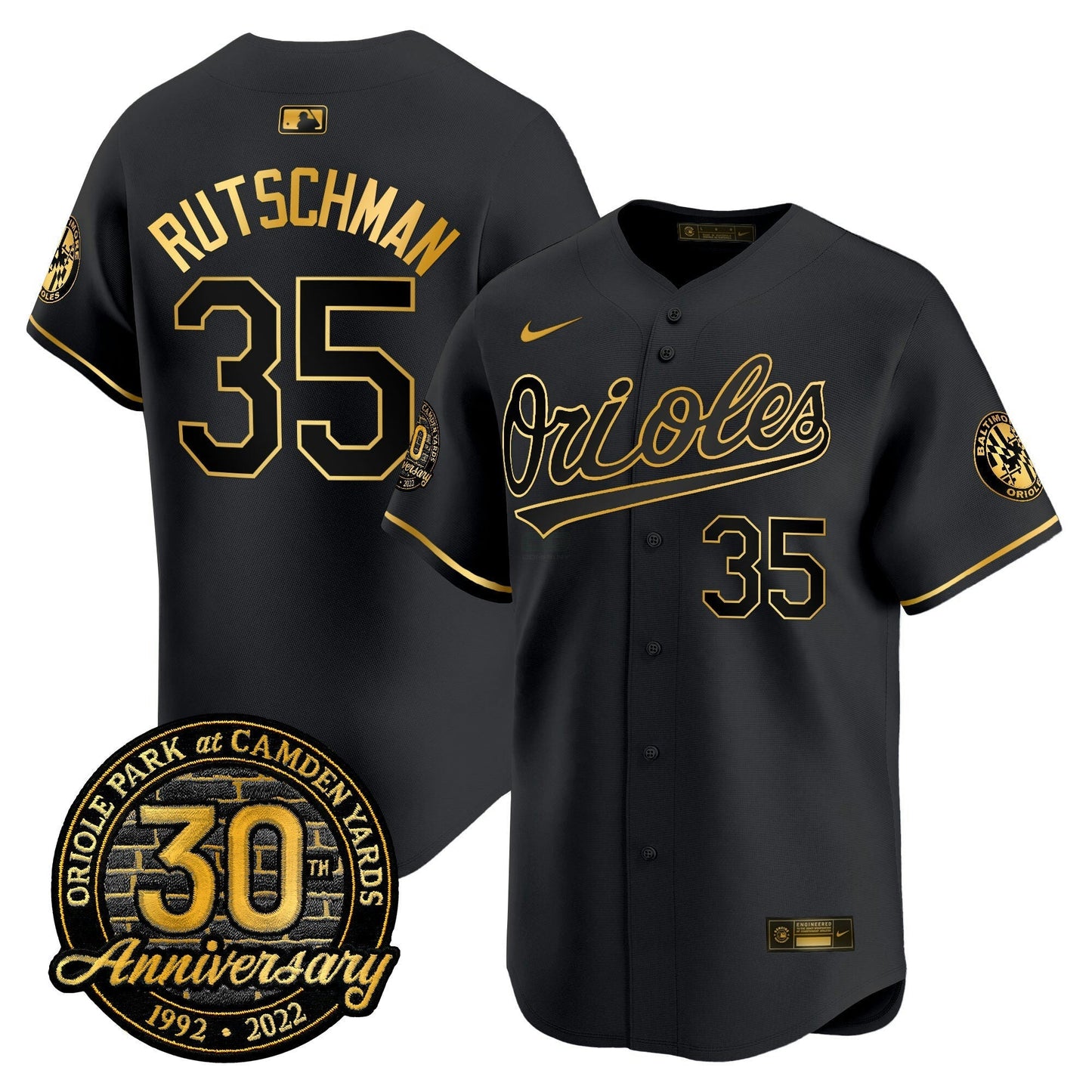 Camisa MLB Men’s Camden Yards 30th Anniversary Patch Vapor Premier Limited Jersey
